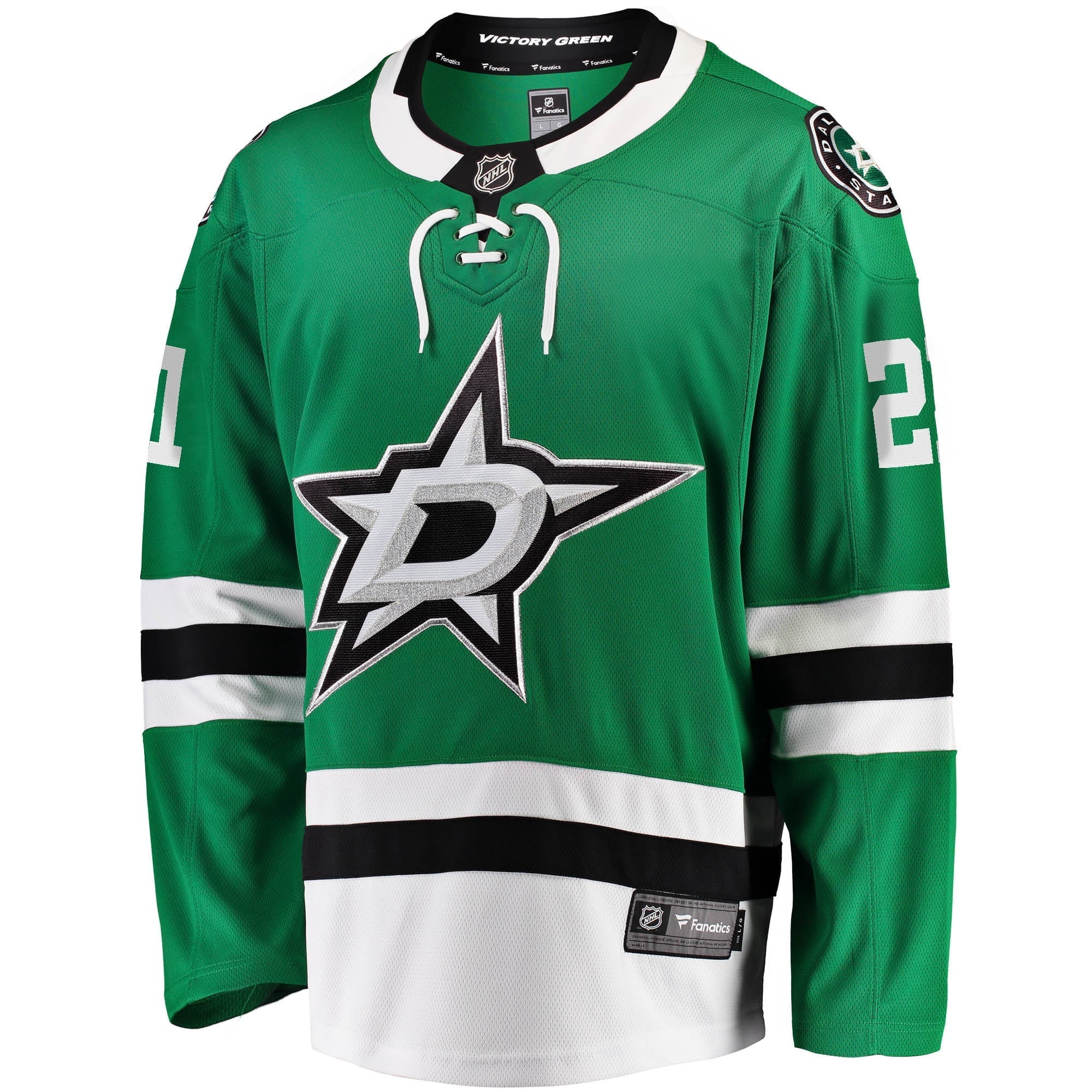 Men's Fanatics Branded Jason Robertson Kelly Green Dallas Stars 2017/18 Home Breakaway Replica Jersey