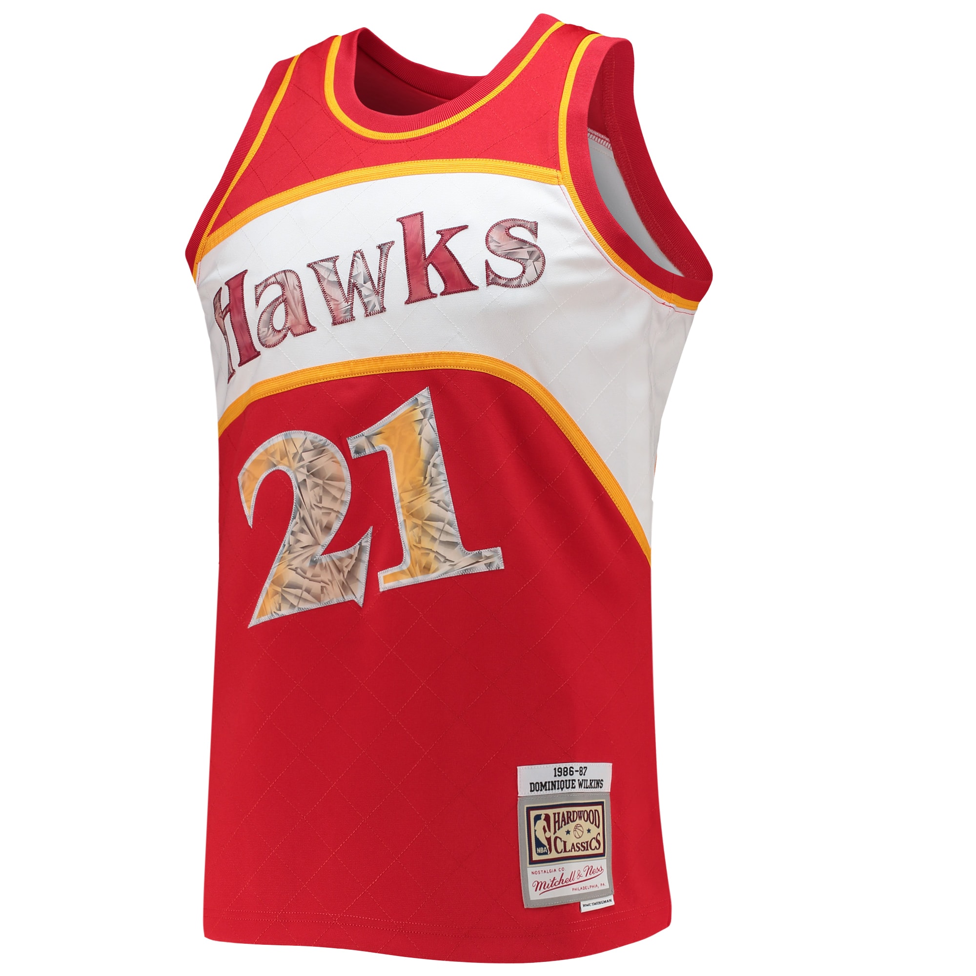 Dominique Wilkins Atlanta Hawks Mitchell & Ness 1996-97 Hardwood Classics NBA 75th Anniversary Diamond Swingman Jersey - Red