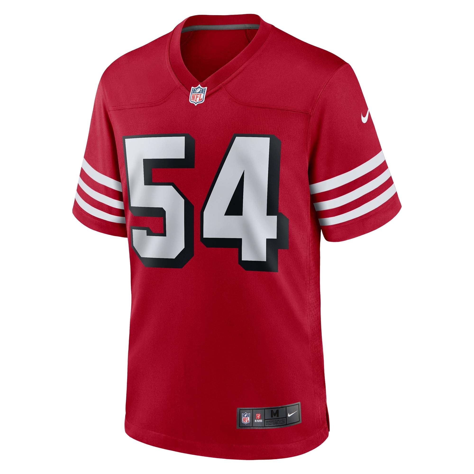 Men's Nike Fred Warner Scarlet San Francisco 49ers Alternate Game Jersey