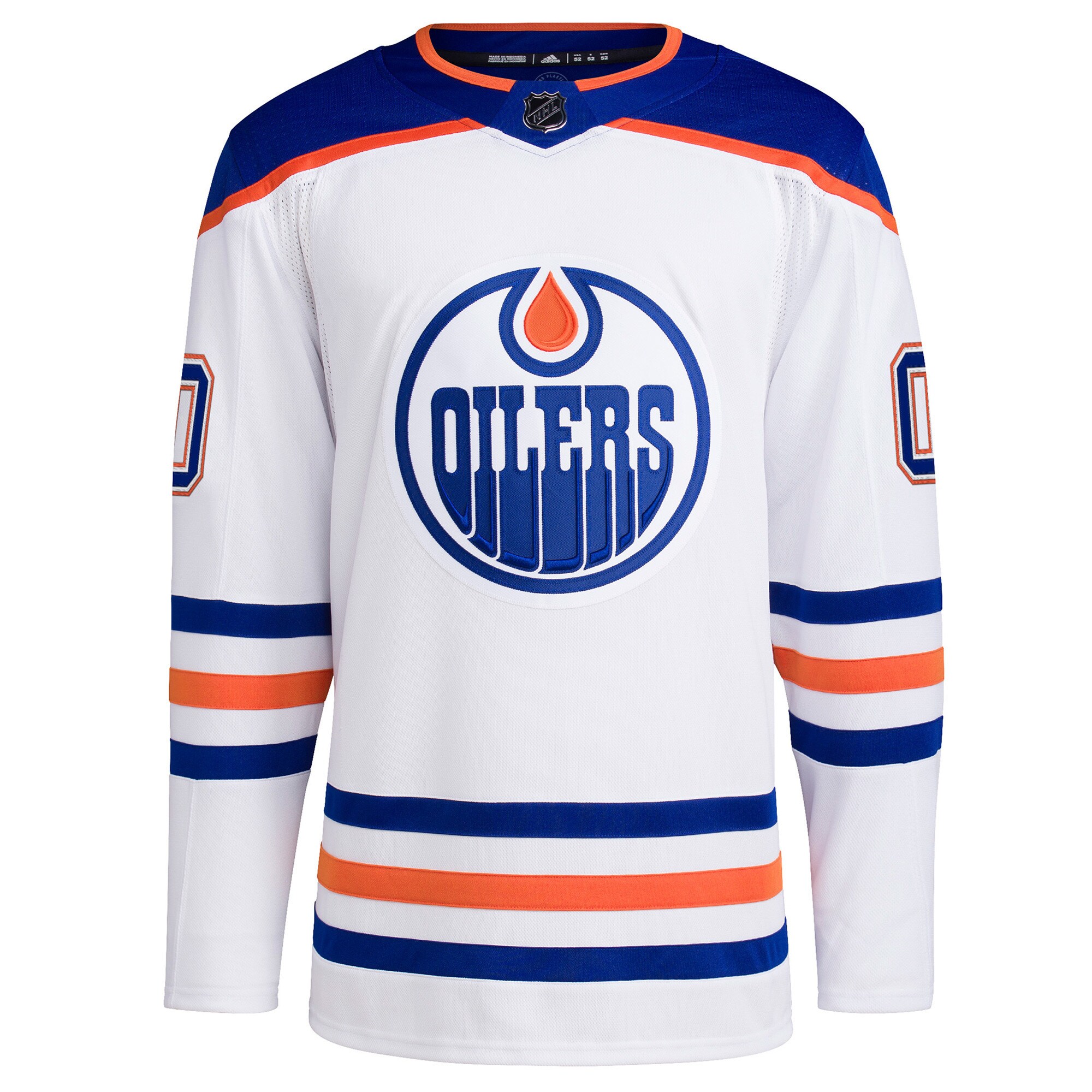 Edmonton Oilers adidas Away Primegreen Authentic Pro Custom Jersey - White