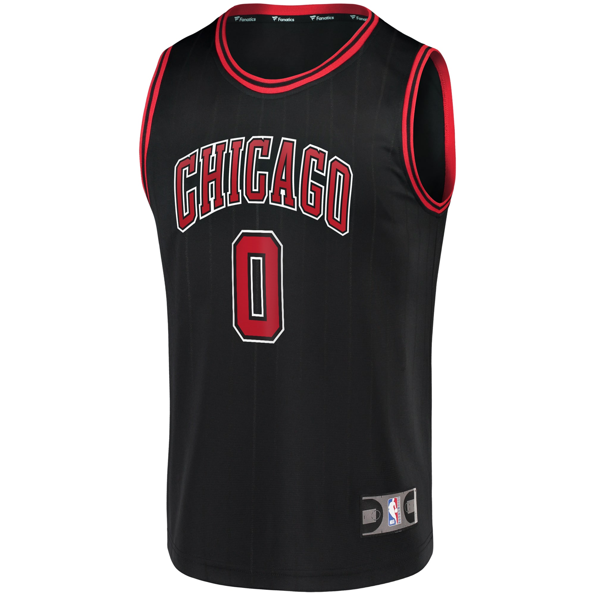 Coby White Chicago Bulls Fanatics Branded Fast Break Replica Jersey - Statement Edition - Black
