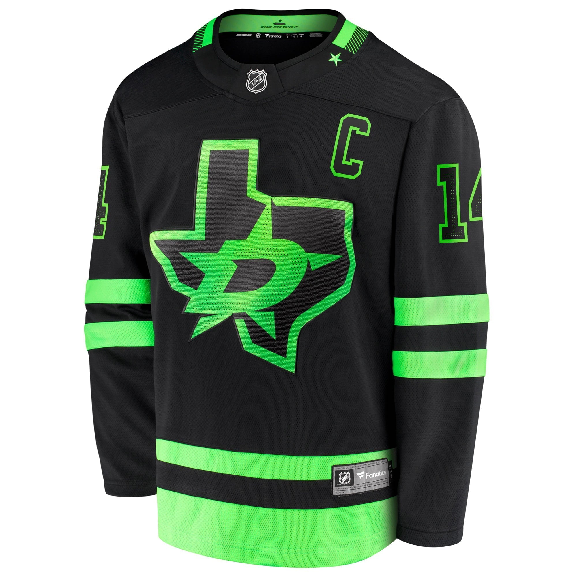 Men's Fanatics Branded Jamie Benn Black Dallas Stars 2020/21 Alternate Premier Breakaway Player Jersey