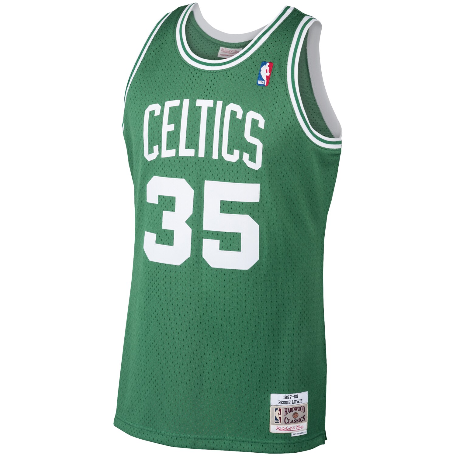 Reggie Lewis Boston Celtics Mitchell & Ness Hardwood Classics Swingman Jersey - Kelly Green