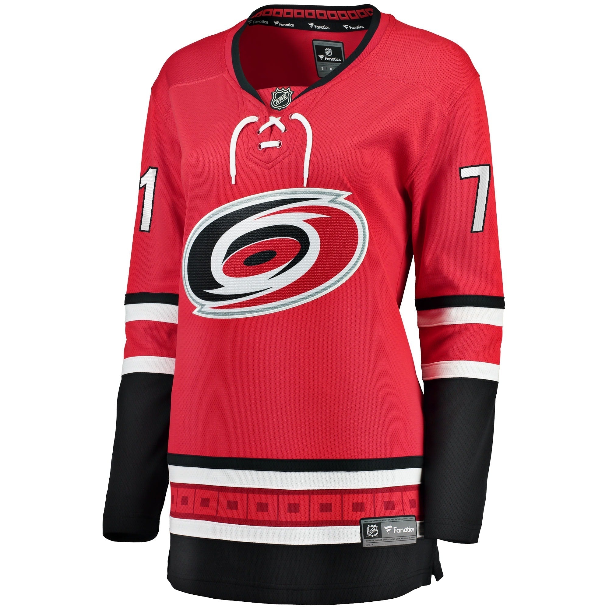 Women's Fanatics Branded Jesper Fast Red Carolina Hurricanes Home Breakaway Jersey