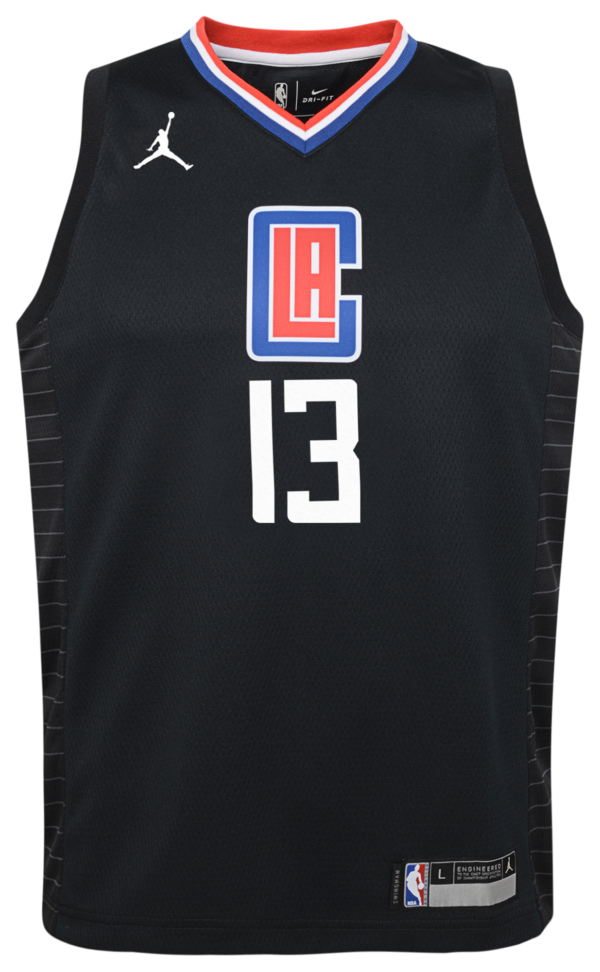 Boys' Grade School George Paul Jordans Clippers Statement Swingman Jersey - Black