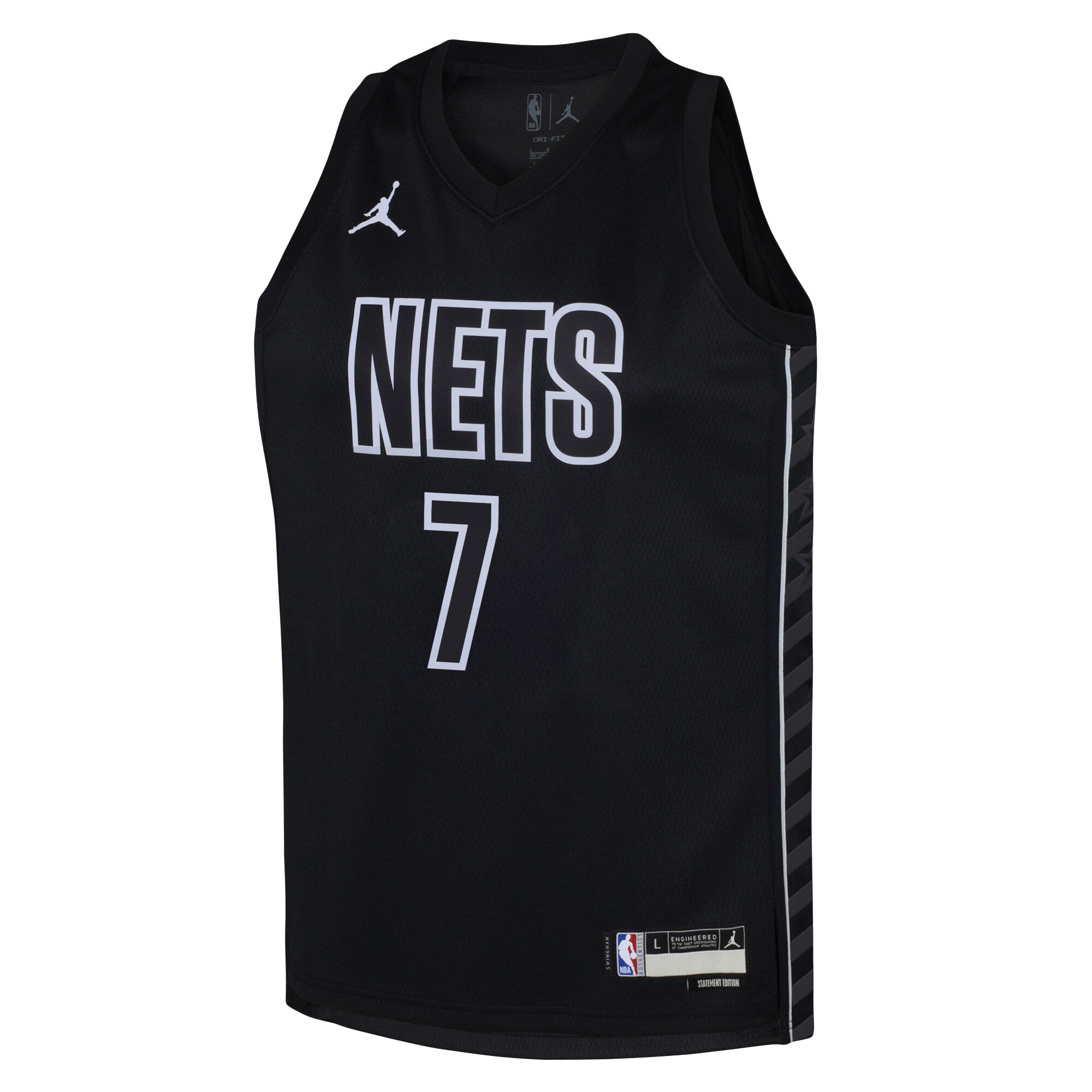 Kevin Durant Brooklyn Nets Jordans Brand Youth Swingman Jersey - Statement Edition - Black