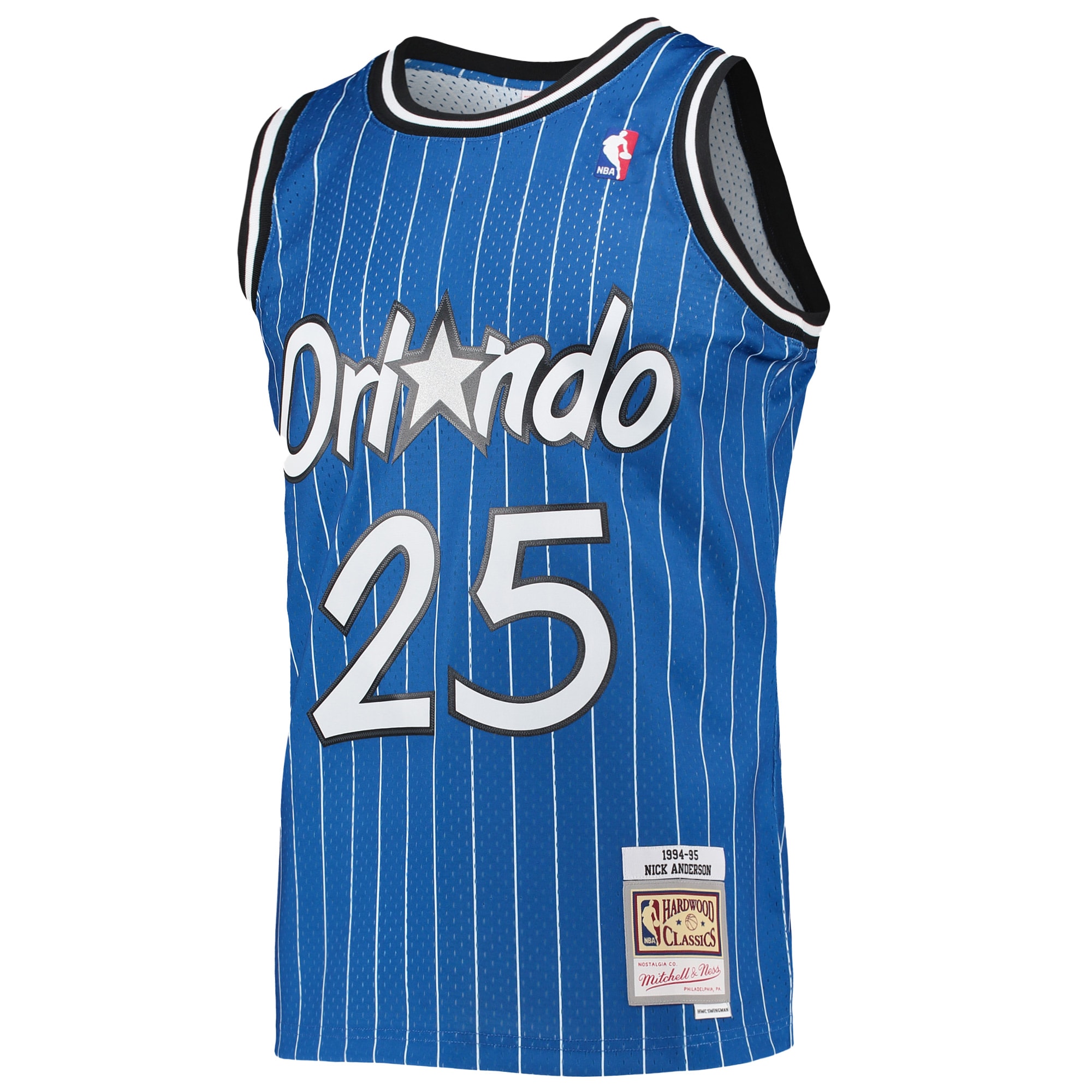 Nick Anderson Orlando Magic Mitchell & Ness Hardwood Classics Swingman Jersey - Blue