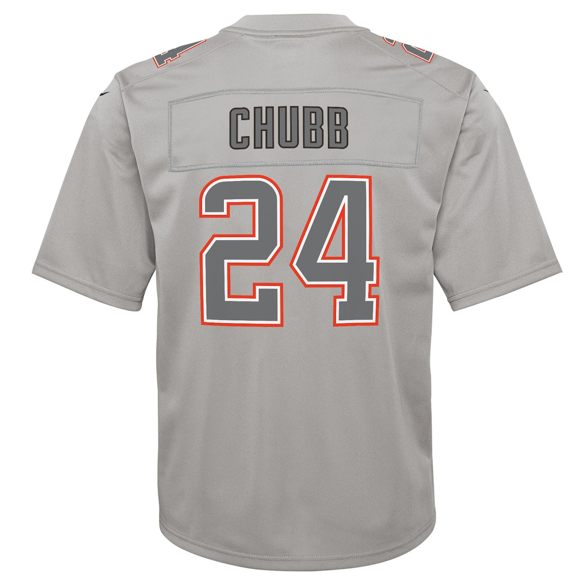 Boys' Grade School Nick Chubb Nike Browns Atmosphere Game Jersey - Grey