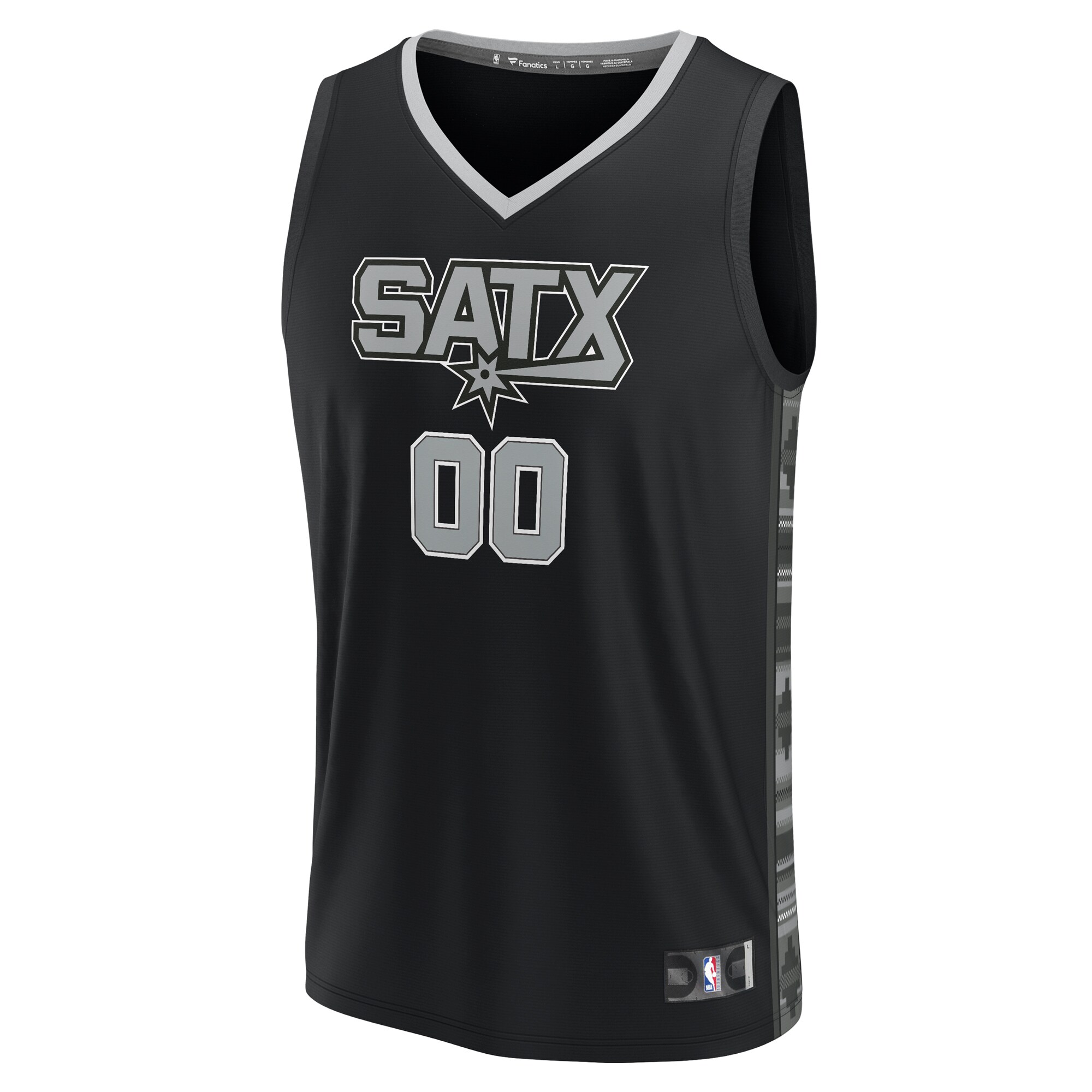 San Antonio Spurs Fanatics Branded 2022/23 Fast Break Custom Replica Jersey - Black - Statement Edition