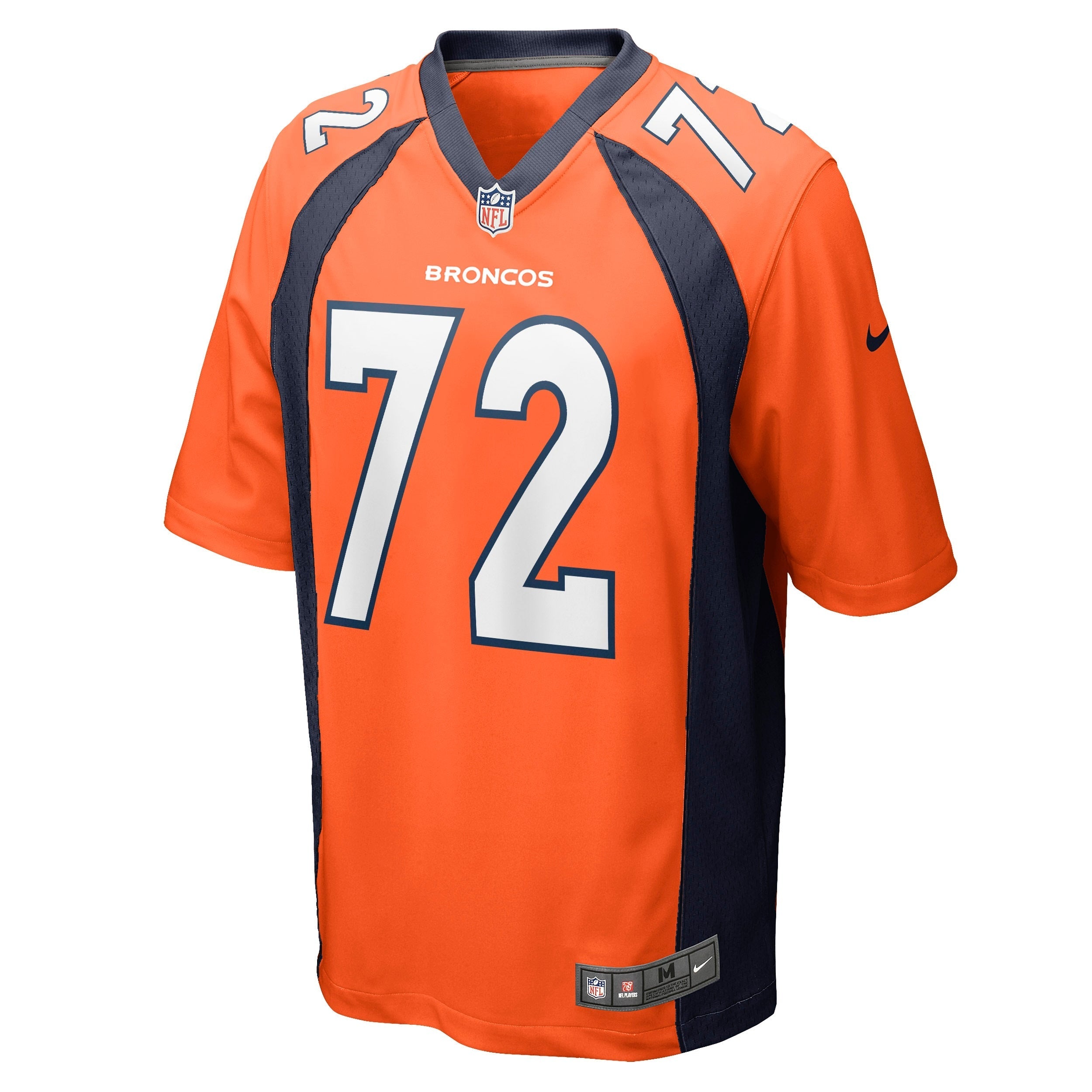 Men's Nike Garett Bolles Orange Denver Broncos Game Jersey
