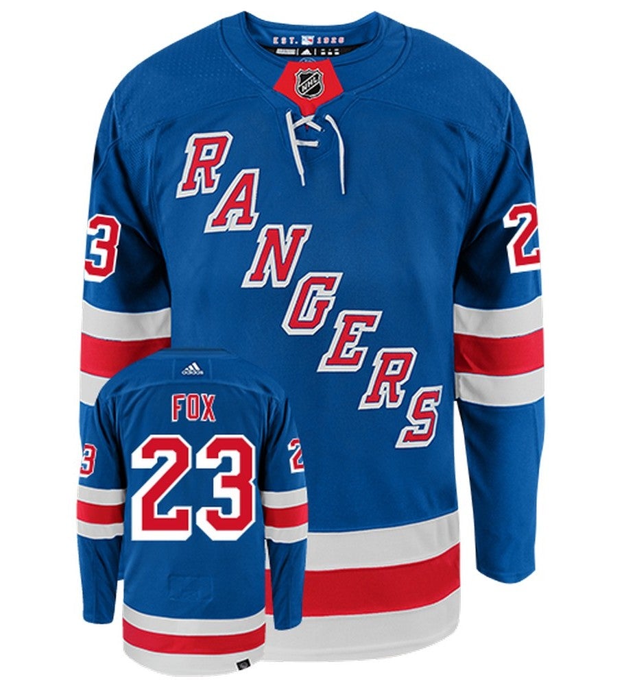 Adam Fox New York Rangers Adidas Primegreen Authentic NHL Hockey Jersey