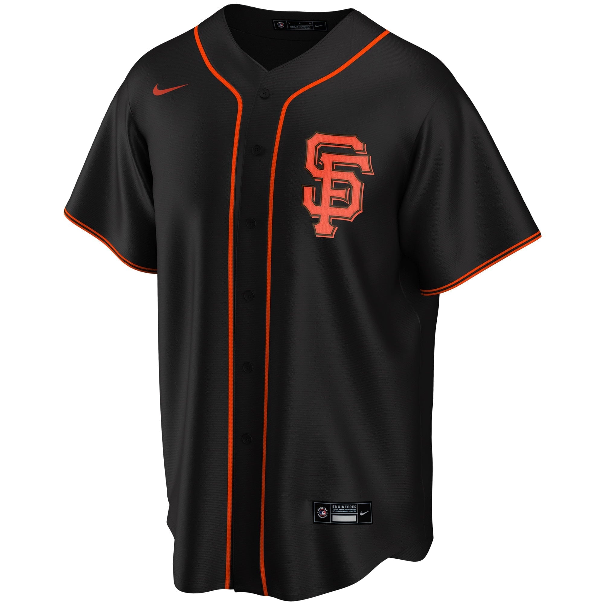 Youth Nike Black San Francisco Giants Alternate Replica Team Jersey
