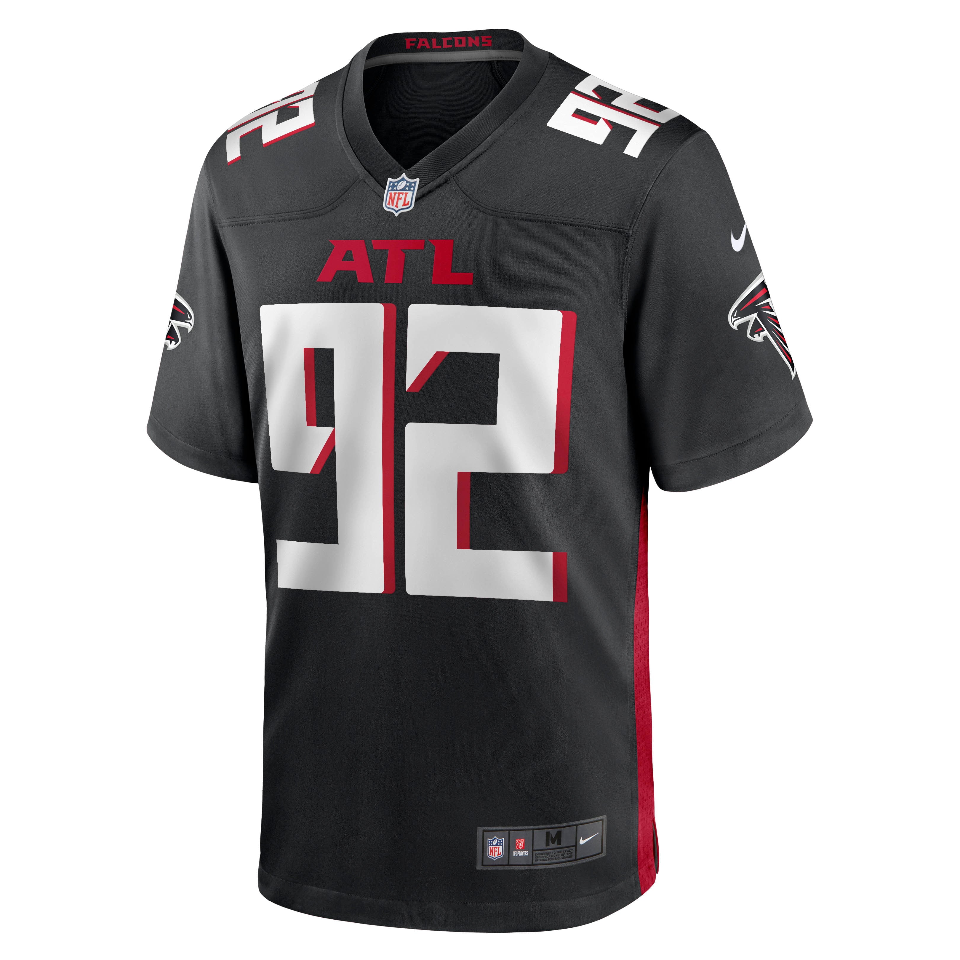Men's Nike Adetokunbo Ogundeji Black Atlanta Falcons Game Jersey