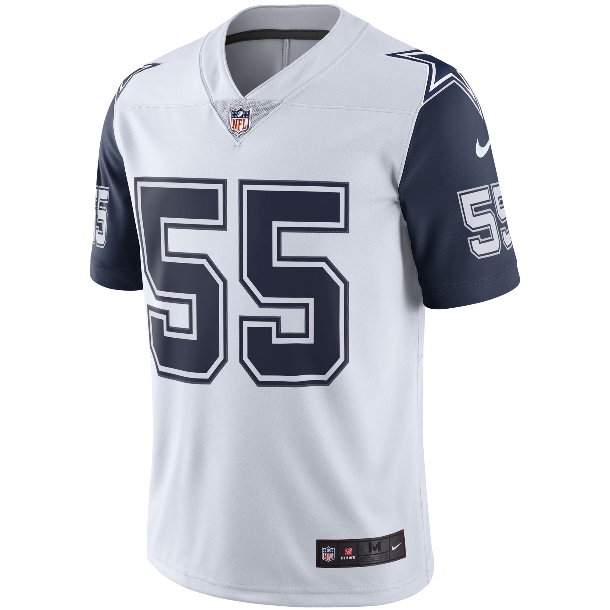 Men's Nike Leighton Vander Esch Dallas Cowboys White Color Rush Vapor Limited Jersey