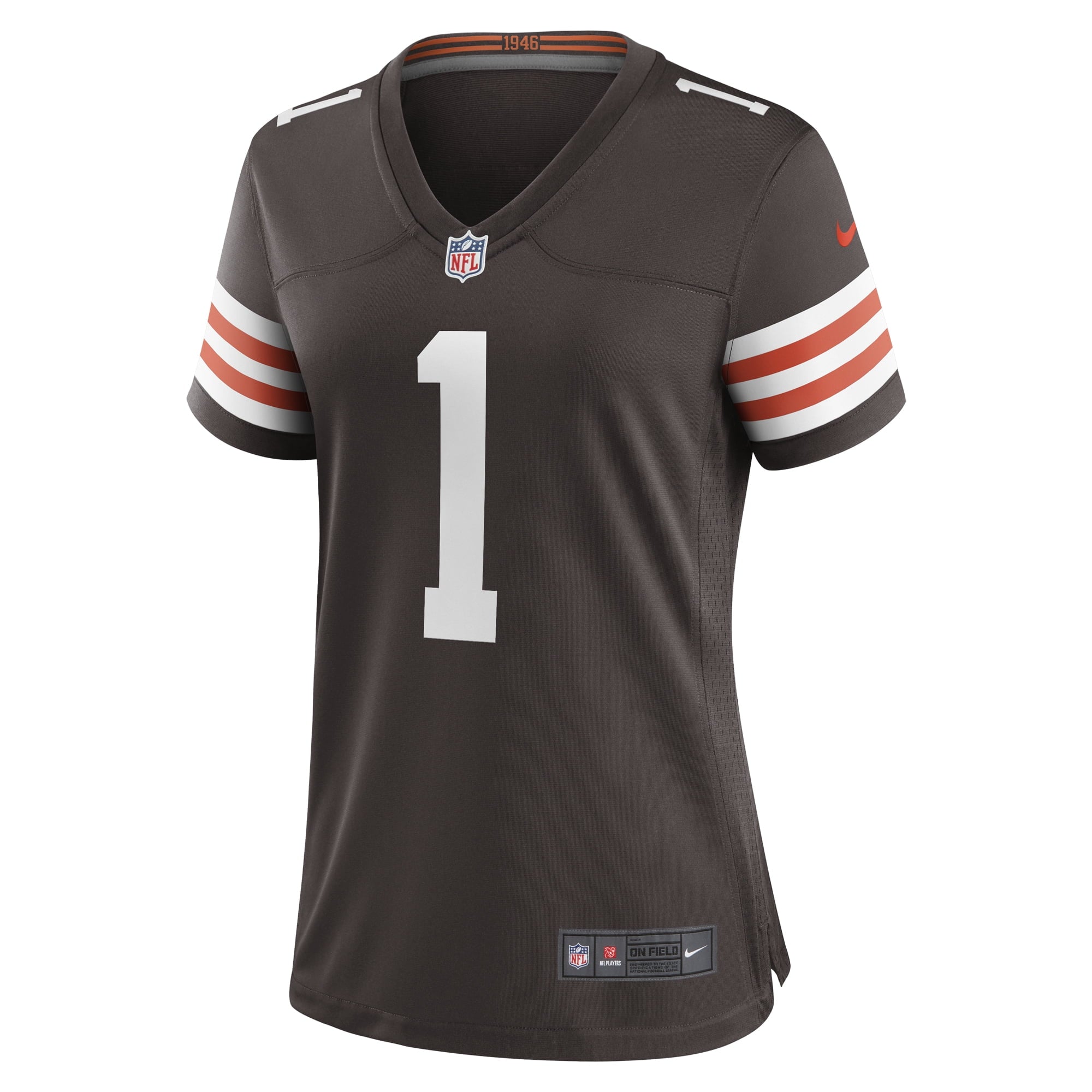 Women's Nike Number 1 Mom Brown Cleveland Browns Game Jersey