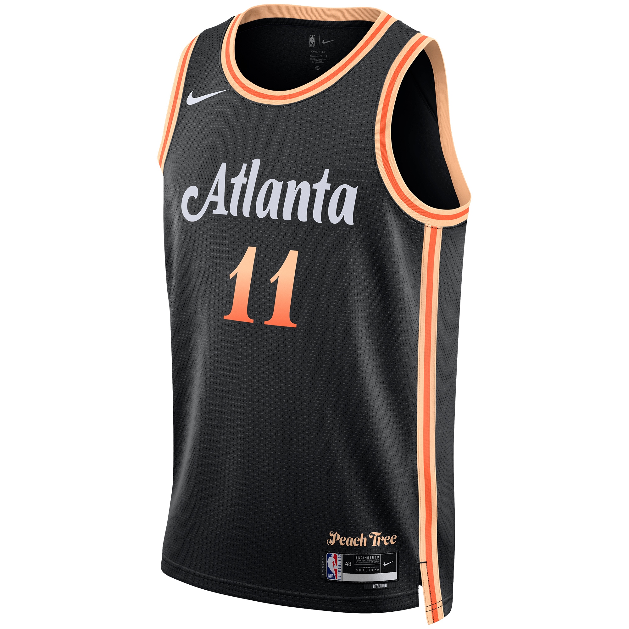 Trae Young Atlanta Hawks Nike Unisex 2022/23 Swingman Jersey - City Edition - Black
