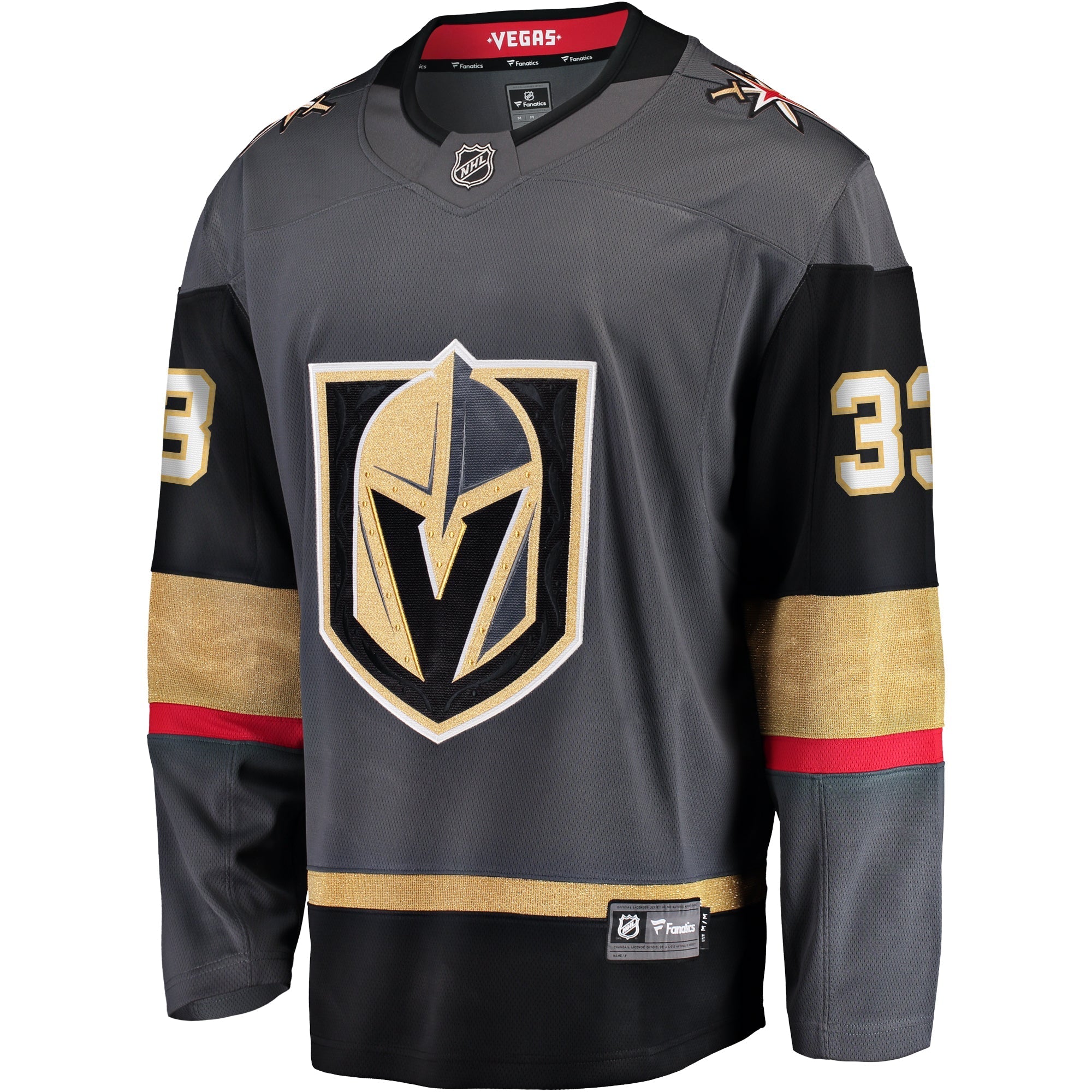 Men's Fanatics Branded Adin Hill Gray Vegas Golden Knights Alternate Breakaway Jersey