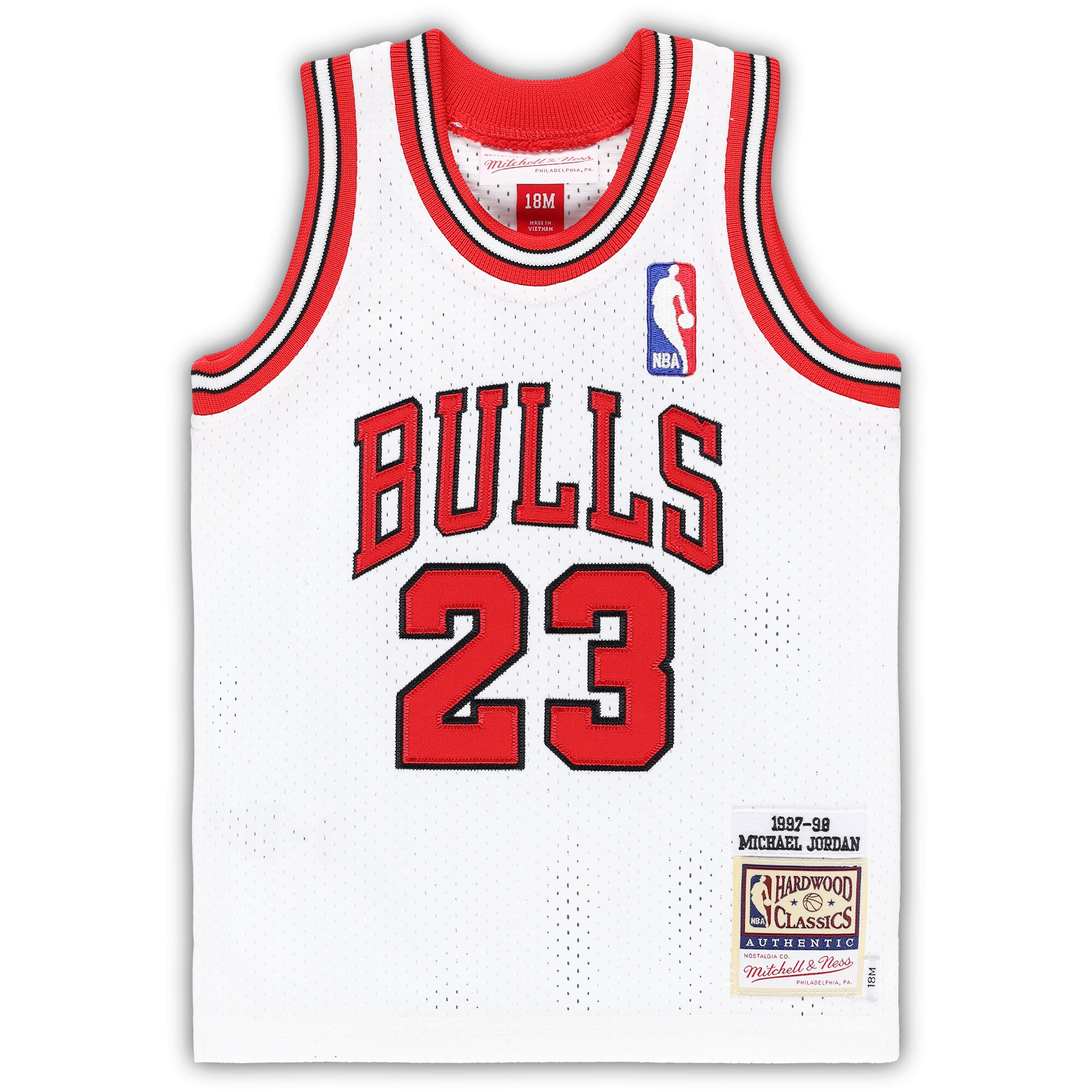 Michael Jordans Chicago Bulls Mitchell & Ness Infant 1997/98 Hardwood Classics Authentic Jersey - White