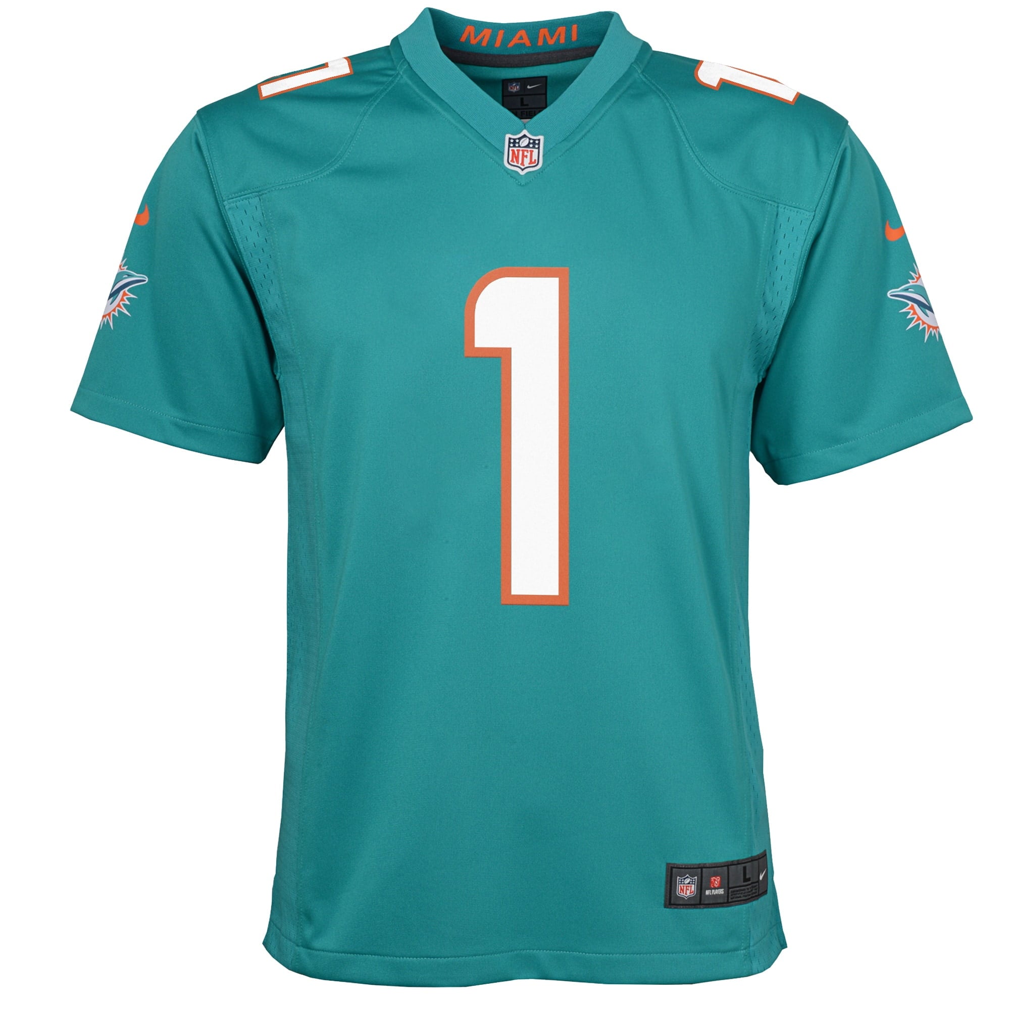 Youth Nike Tua Tagovailoa Aqua Miami Dolphins Game Jersey