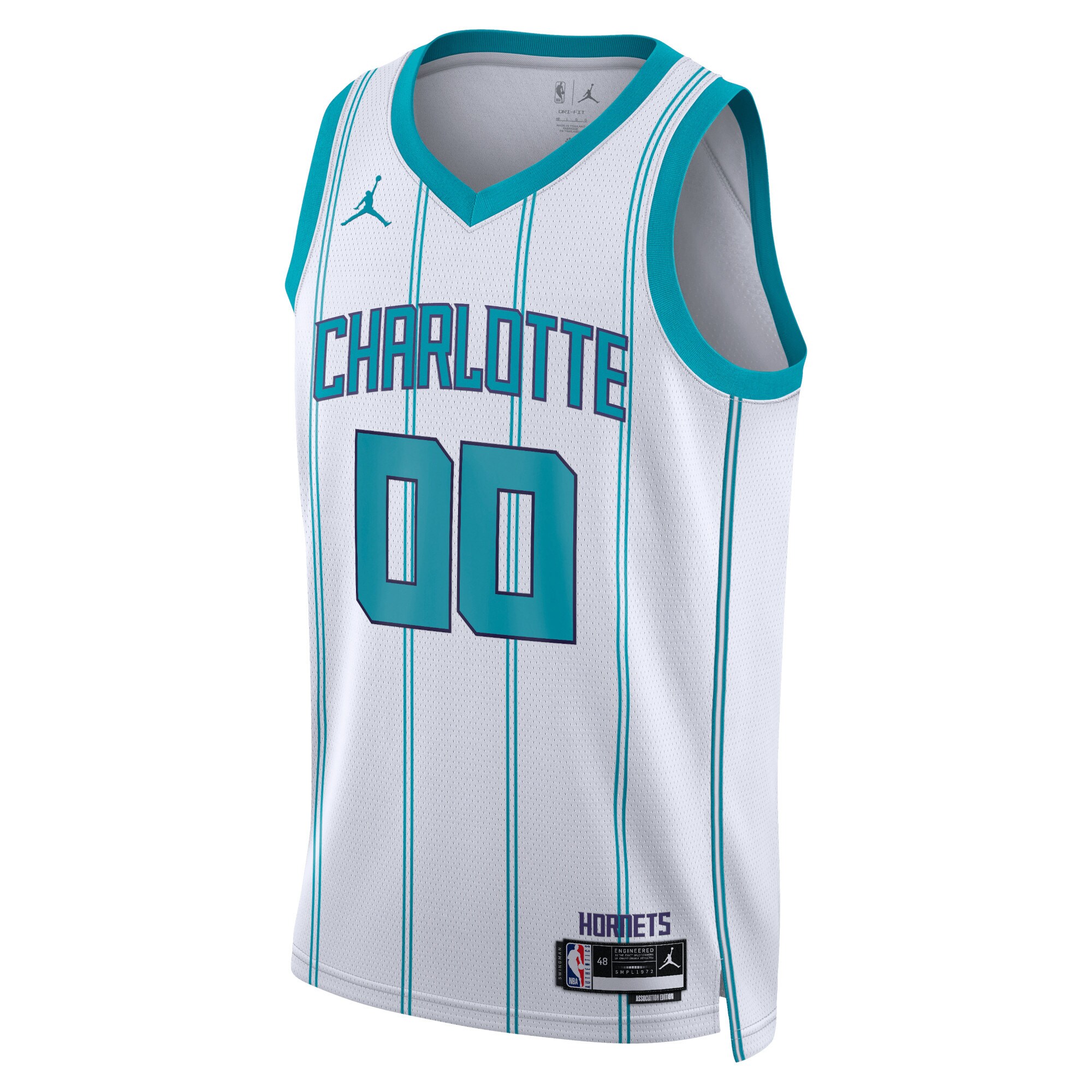 Charlotte Hornets Jordans Brand Unisex Swingman Custom Jersey White - Icon Edition