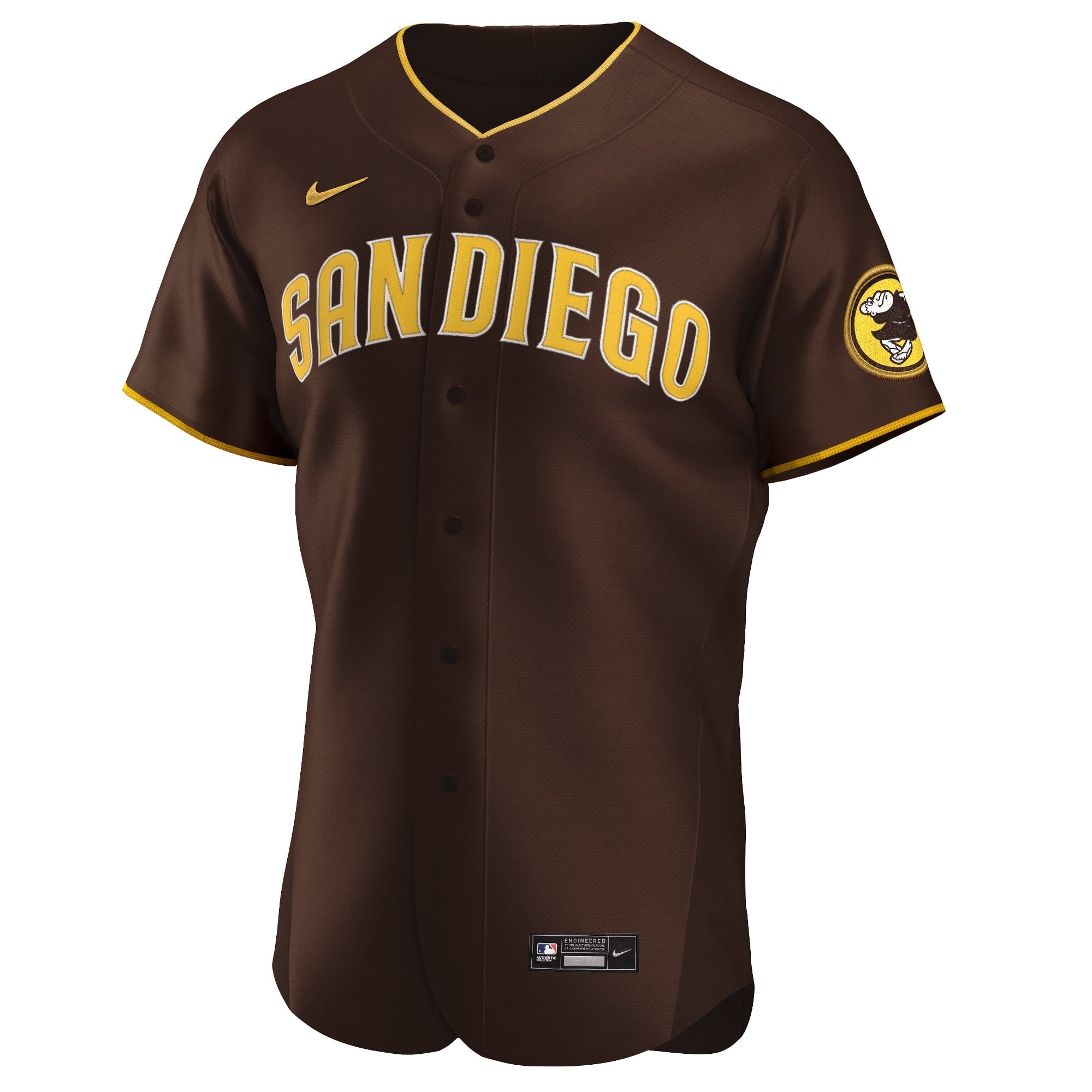 Men's Nike Fernando Tat-s Jr. Brown San Diego Padres Road Authentic Player Jersey