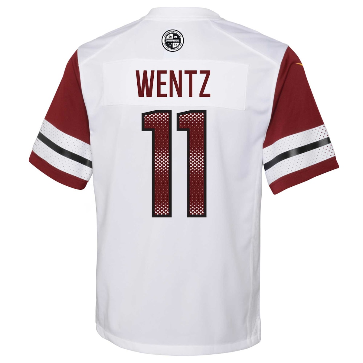 Boys' Grade School Carson Wentz Nike Commanders Game Jersey - White