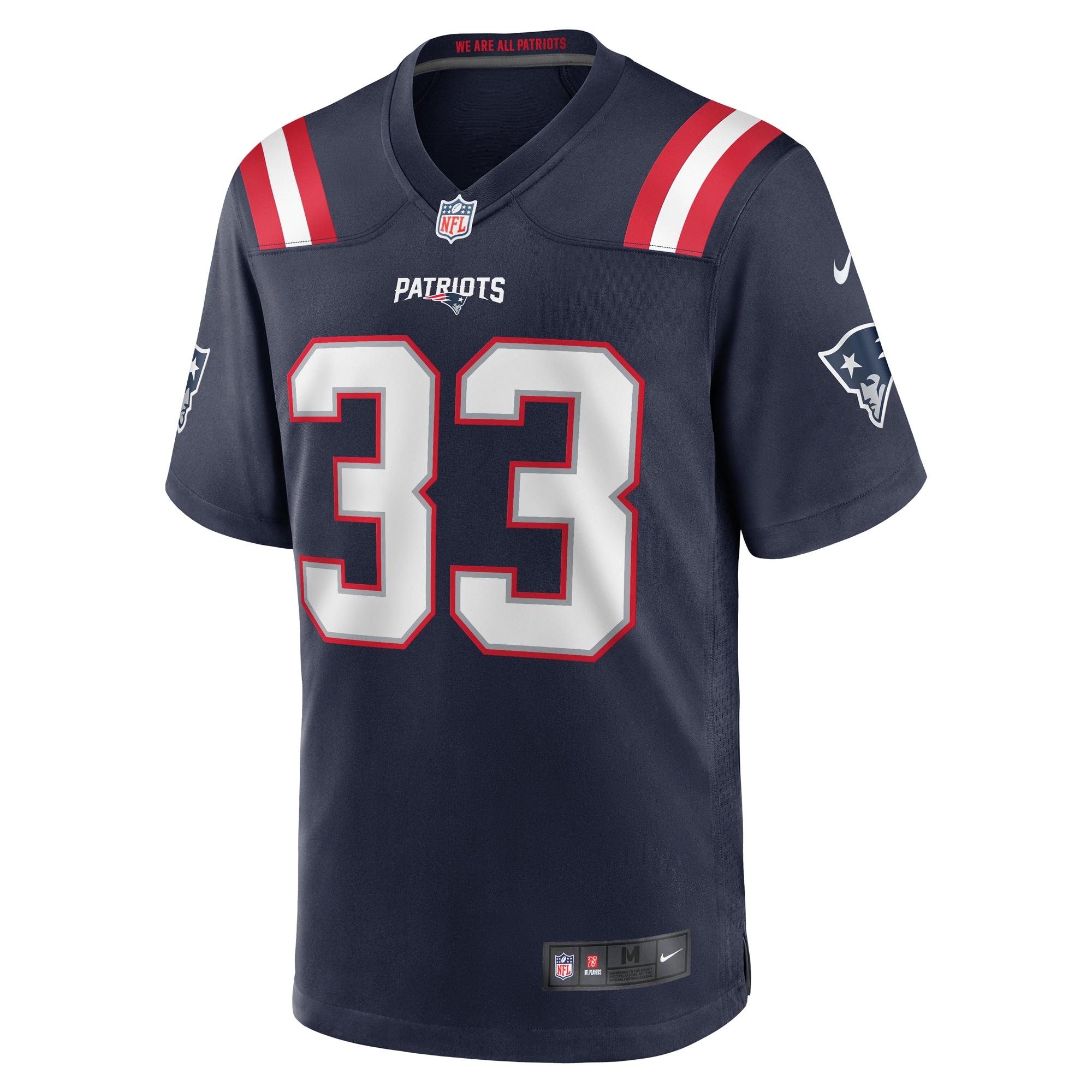 Anfernee Jennings New England Patriots Nike Team Game Jersey -  Navy