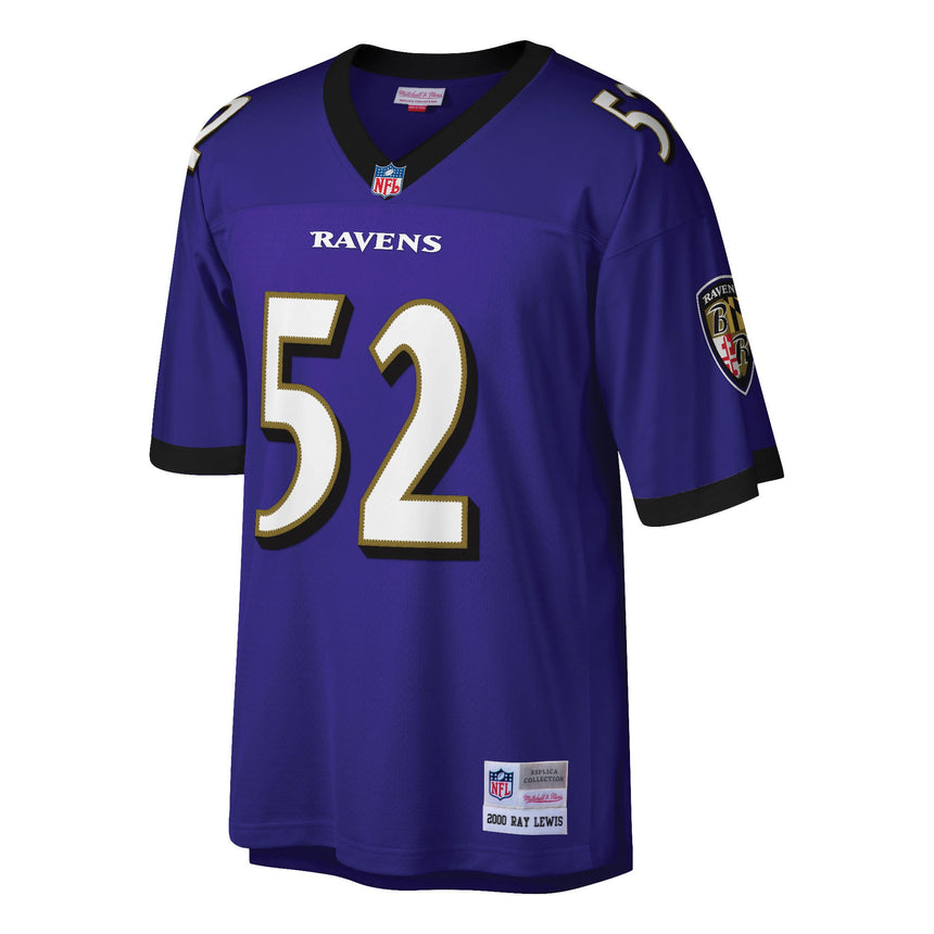 Men's Baltimore Ravens Ray Lewis Mitchell & Ness Purple Legacy Replica Jersey