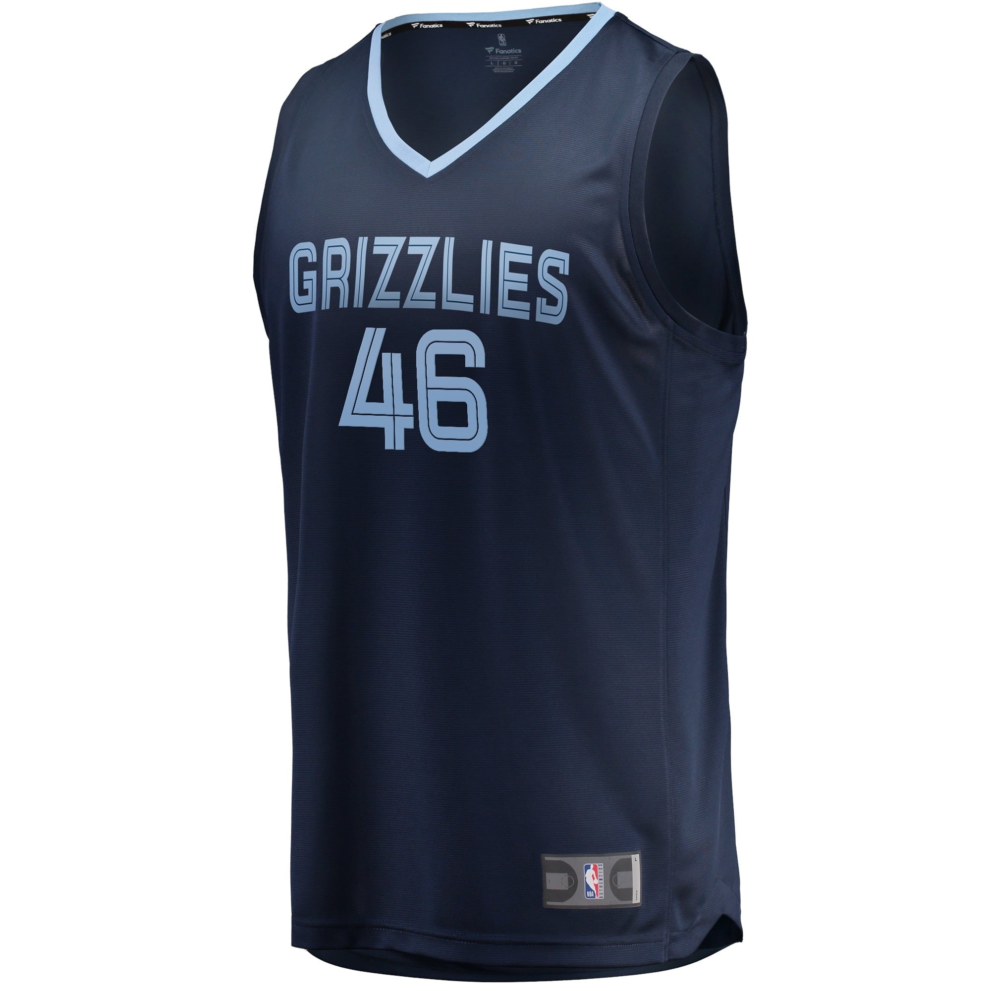 Men's Fanatics Branded John Konchar Navy Memphis Grizzlies 2021/22 Fast Break Replica Jersey - Icon Edition