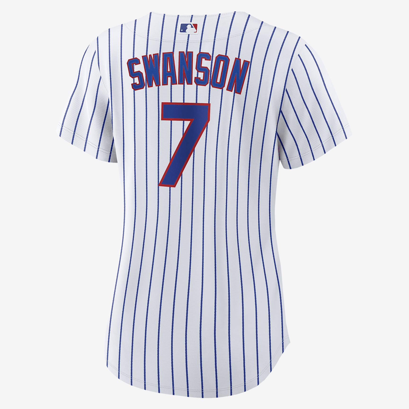 MLB Chicago Cubs (Dansby Swanson) Women's Replica Baseball Jersey - White/Royal Blue