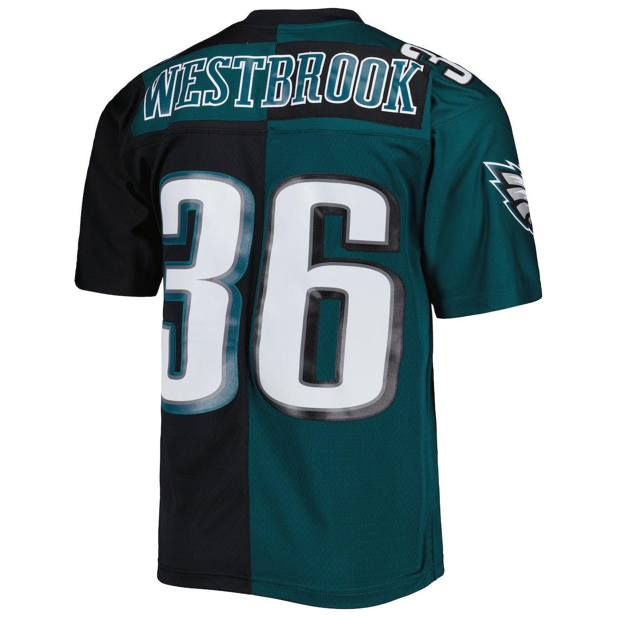 Men's Brian Westbrook Mitchell & Ness Eagles Midnight 2004 Split Legacy Replica Jersey - Green