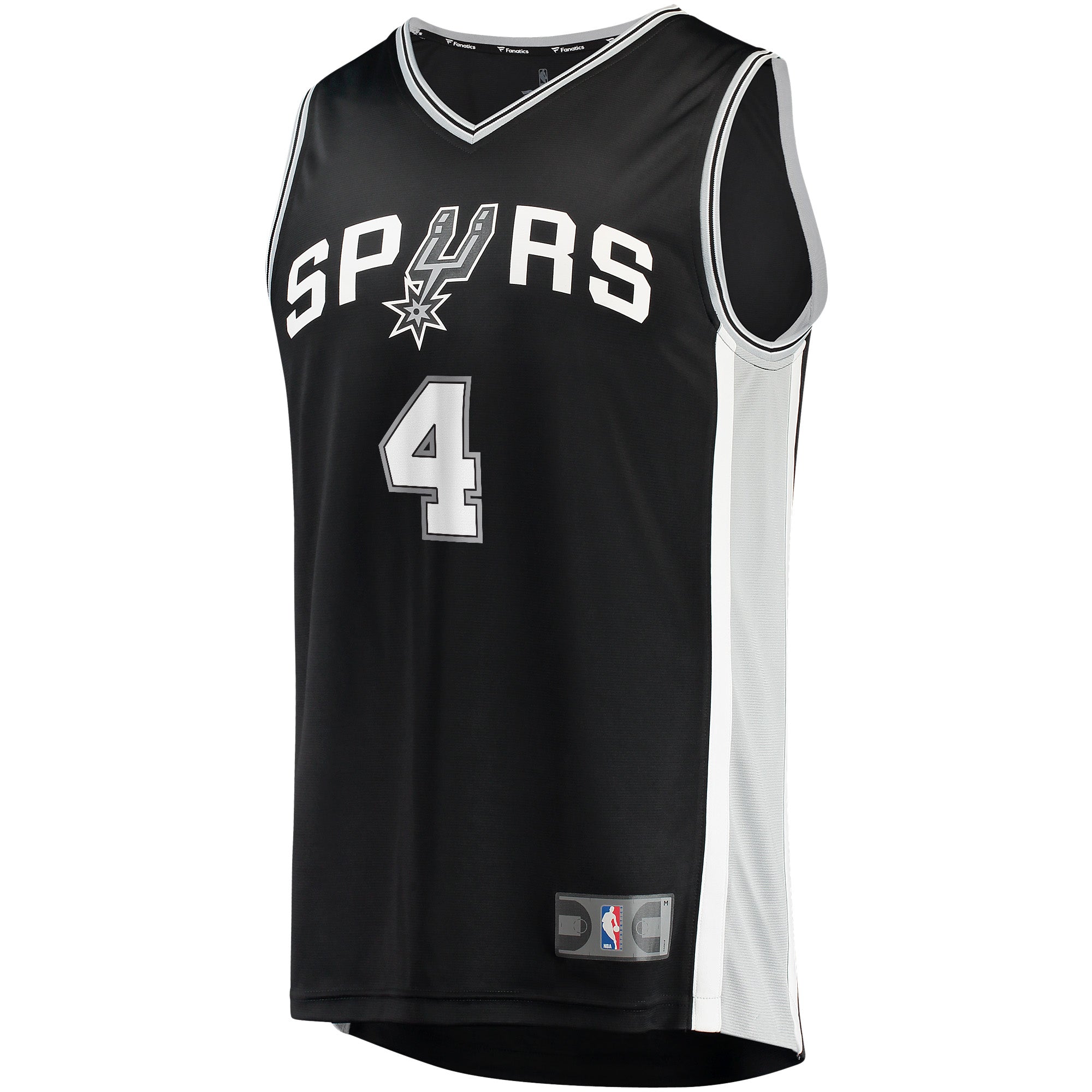 Men's Fanatics Branded Devonte' Graham Black San Antonio Spurs Fast Break Player Jersey - Icon Edition