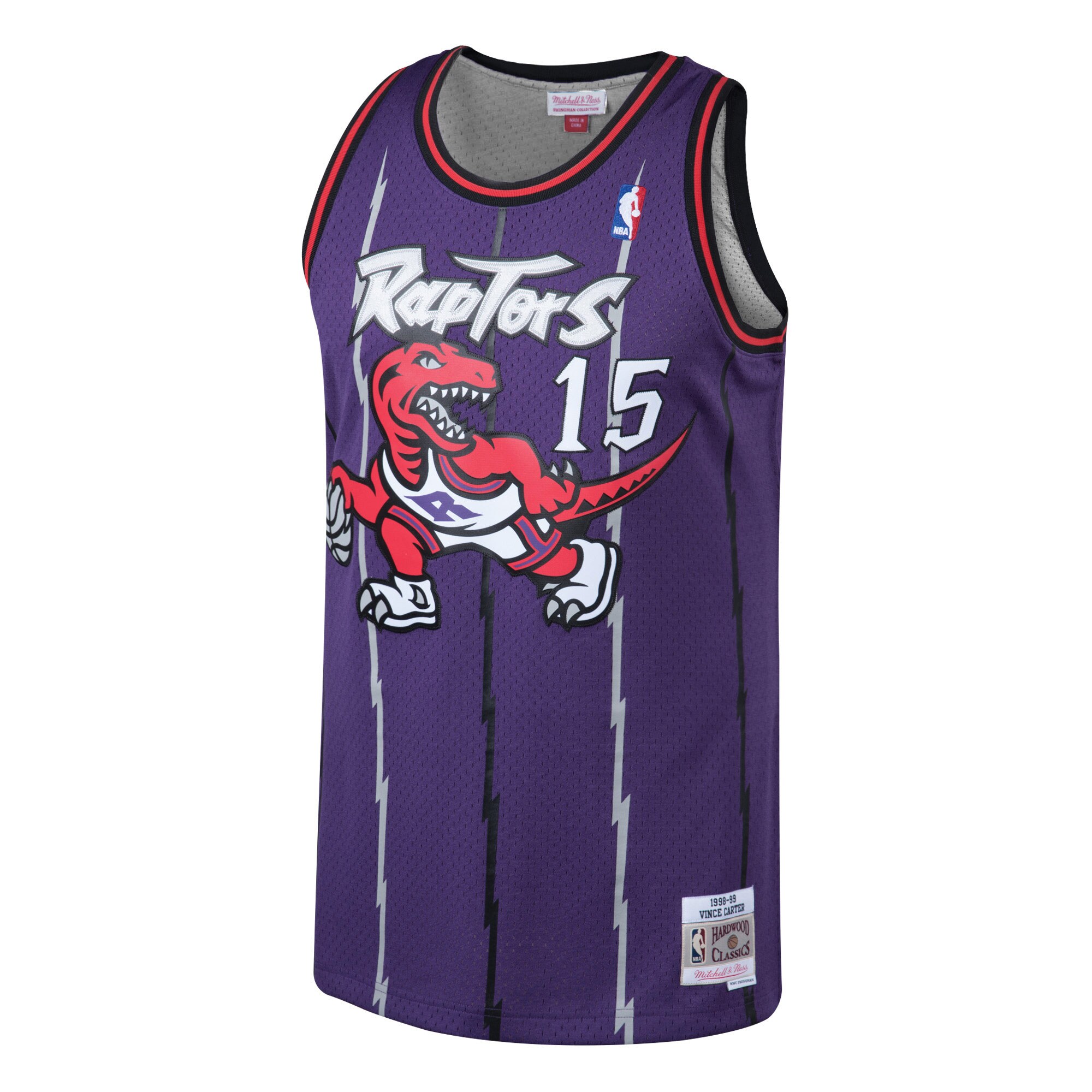 Vince Carter Toronto Raptors Mitchell & Ness Hardwood Classics Swingman Jersey - Purple