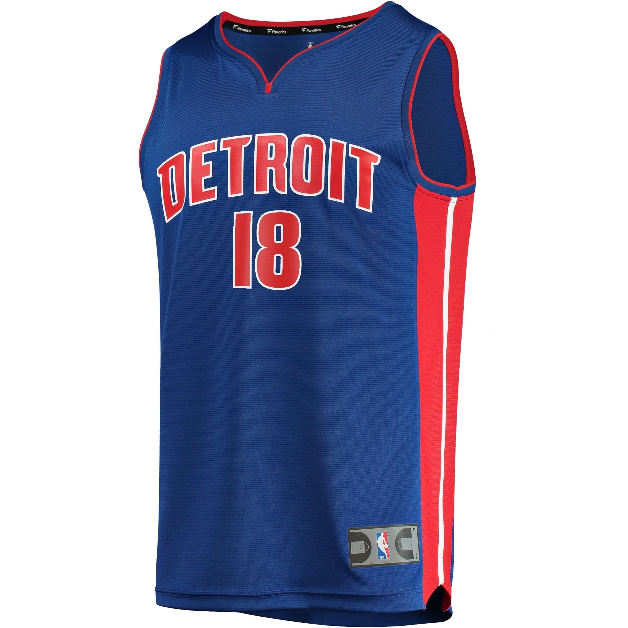 Men's Fanatics Branded Cory Joseph Blue Detroit Pistons 2021/22 Fast Break Replica Jersey - Icon Edition