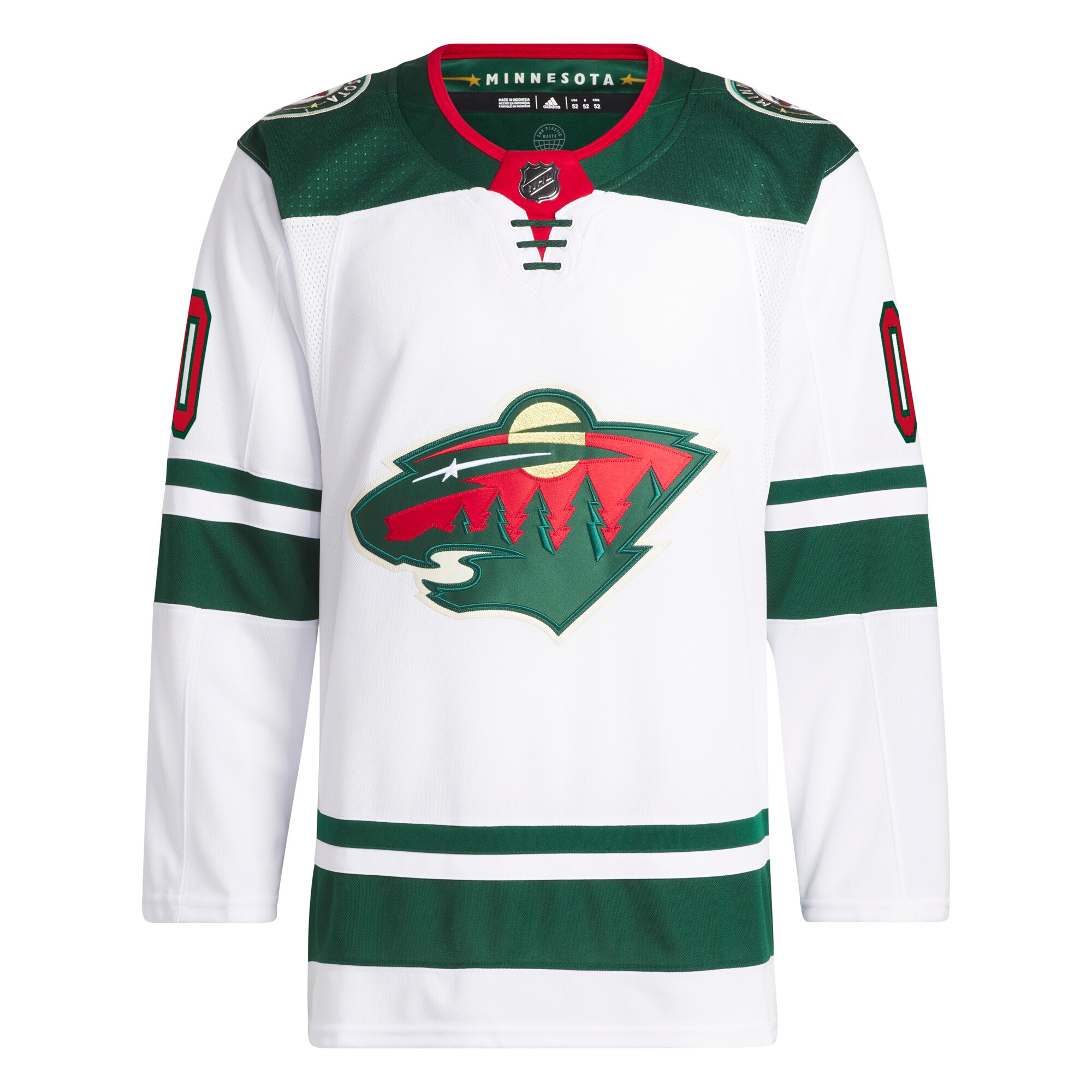 Minnesota Wild adidas Away Custom Primegreen Authentic Pro Jersey?White