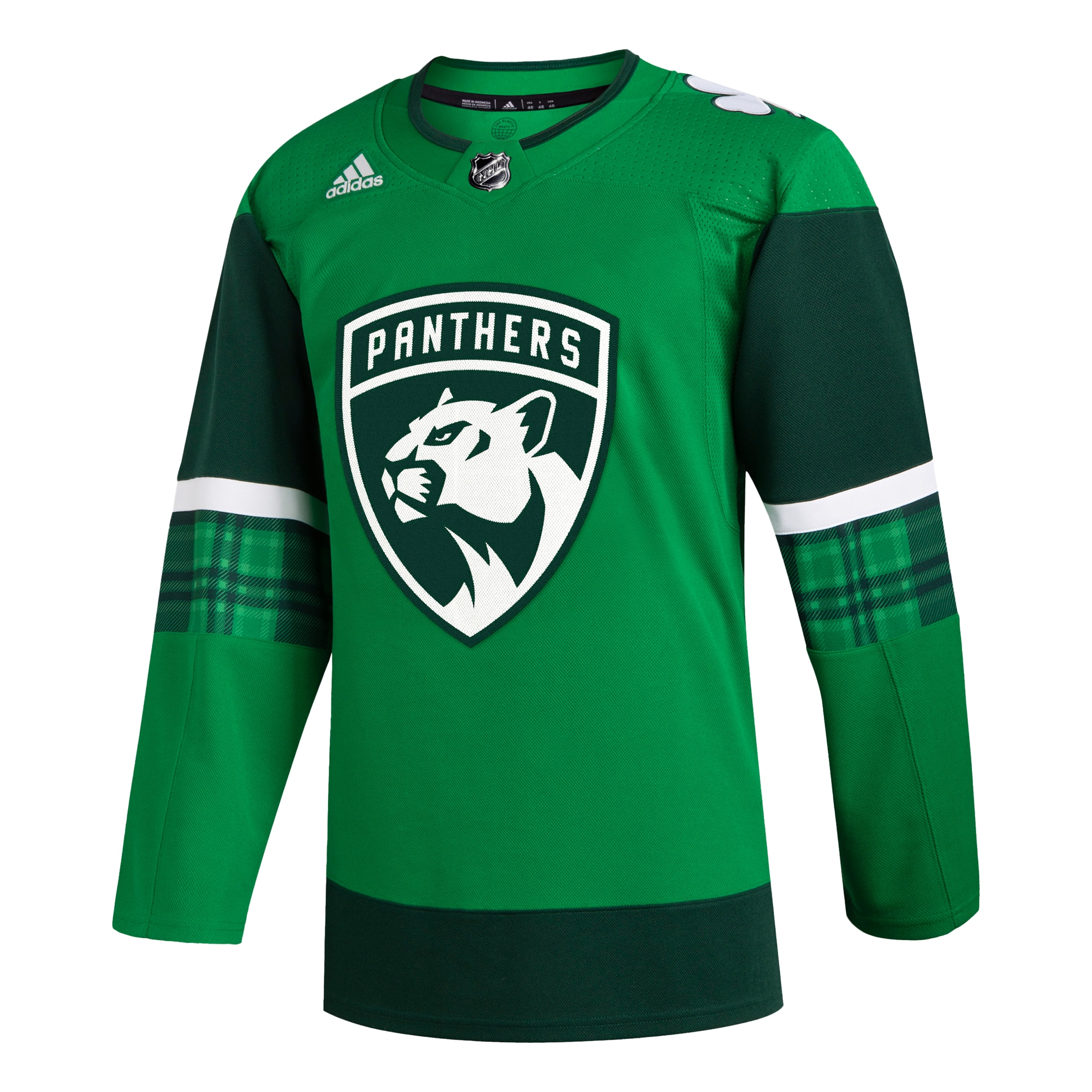 Florida Panthers adidas 2023 St. Patrick's Day Primegreen Authentic Jersey - Kelly Green