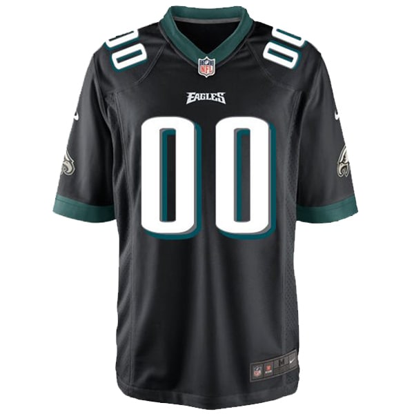 Philadelphia Eagles Nike Youth Game Custom Jersey - Black