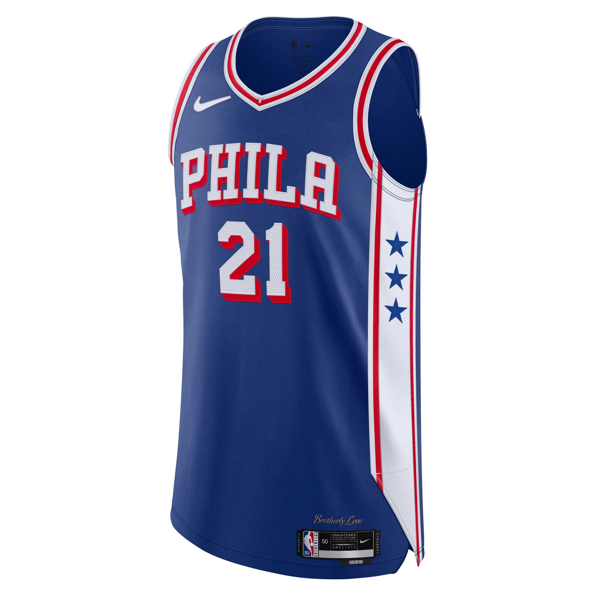 Joel Embiid Philadelphia 76ers Nike Authentic Jersey - Icon Edition - Royal