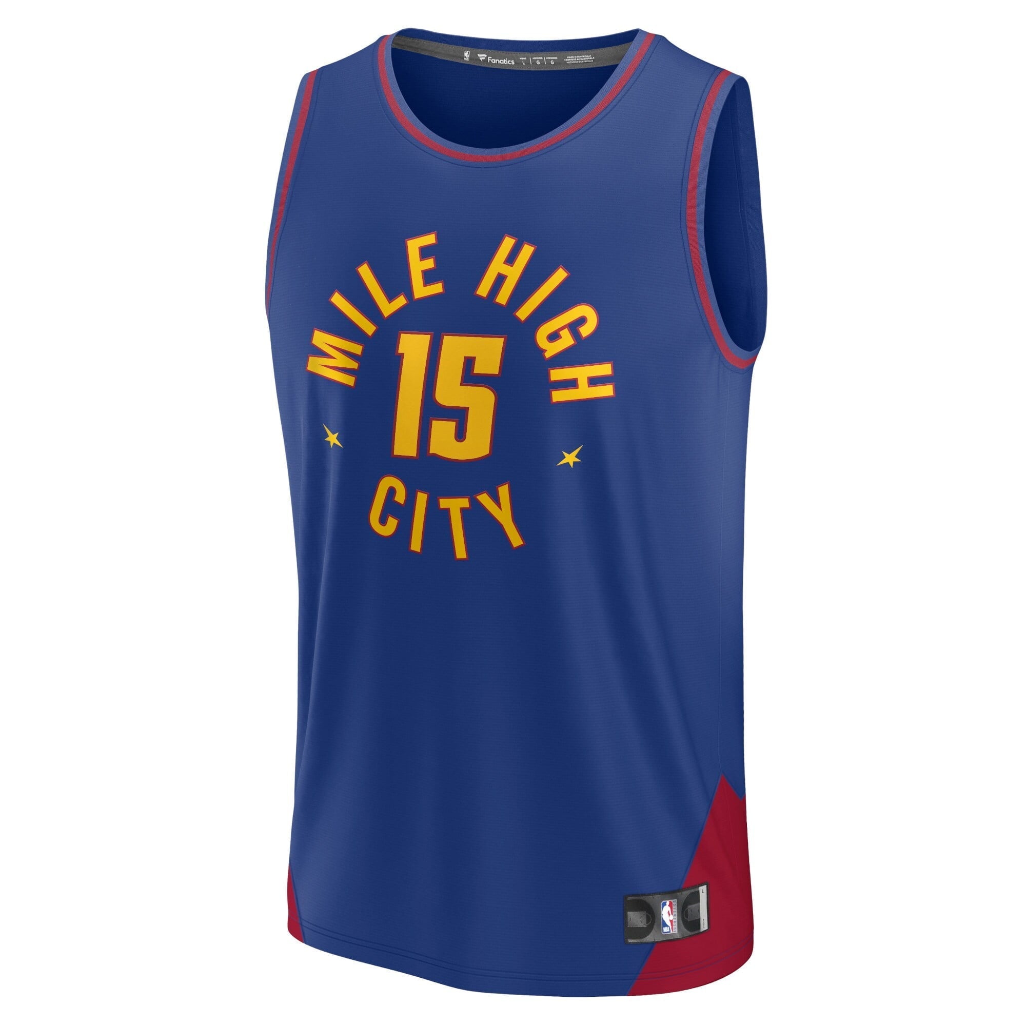Men's Fanatics Branded Nikola Jokic Navy Denver Nuggets Fast Break Replica Player Jersey - Statement Edition