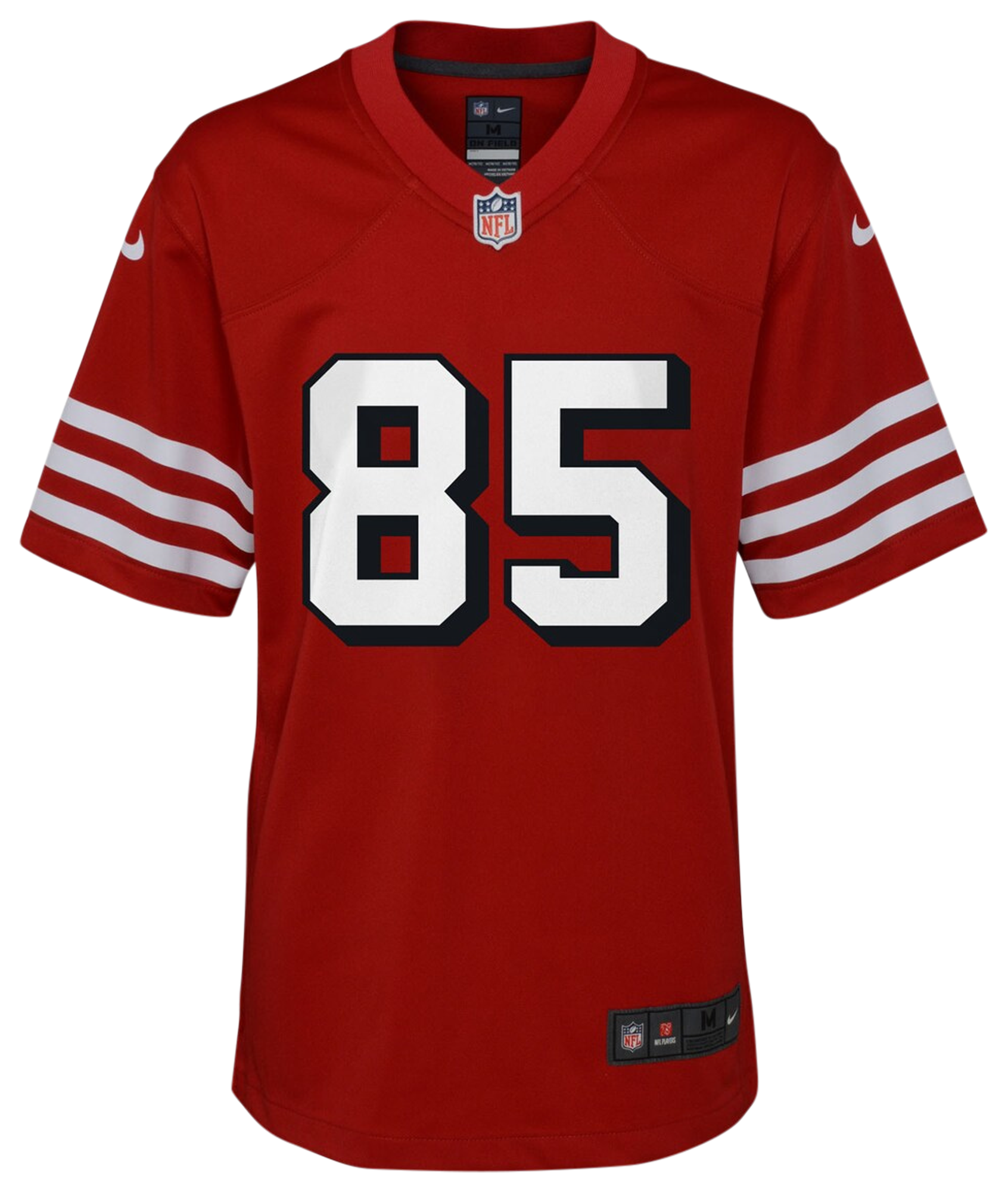 Boys' Grade School Kittle George Nike 49ers Game Jersey - Red