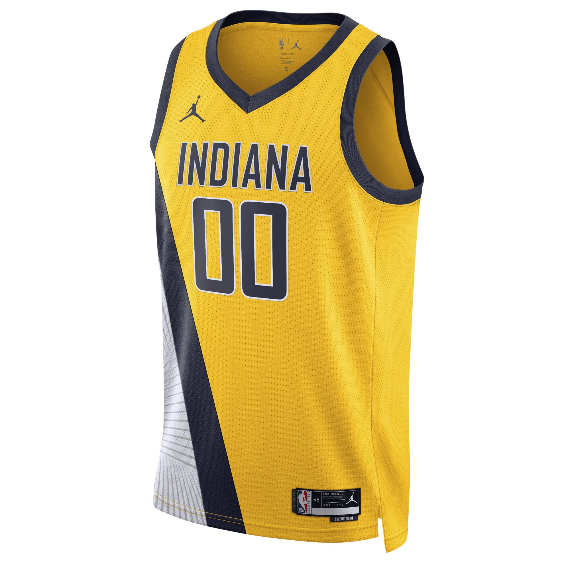 Indiana Pacers Jordans Brand Unisex 2022/23 Swingman Custom Jersey - Statement Edition - Yellow
