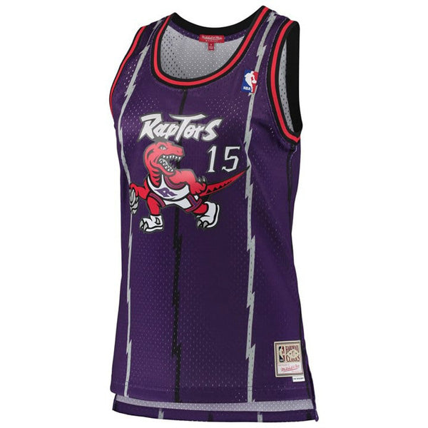 Women's Toronto Raptors Vince Carter Hardwood Classics Jersey - Purple