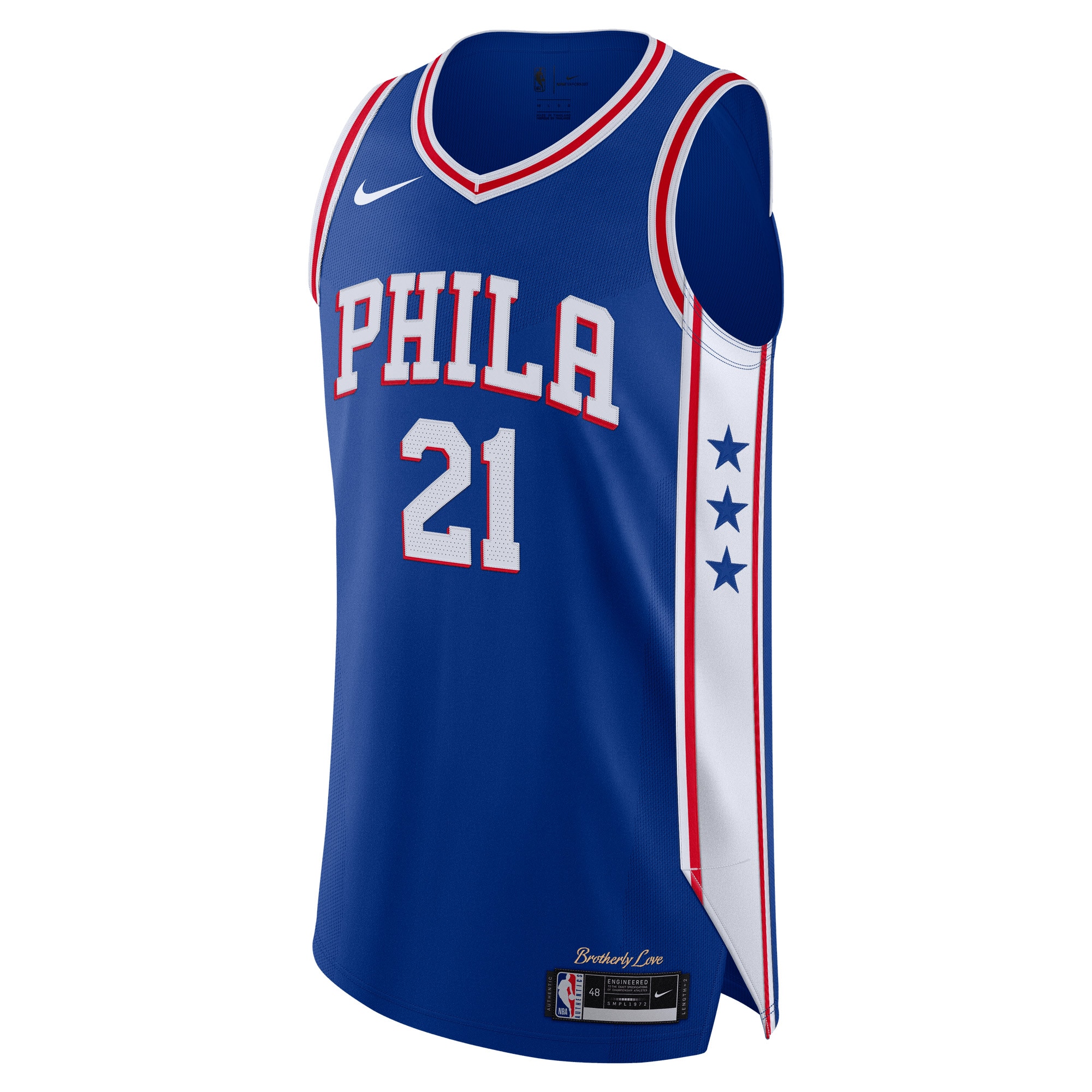 Joel Embiid Philadelphia 76ers Nike 2020/21 Authentic Player Jersey Royal - Icon Edition