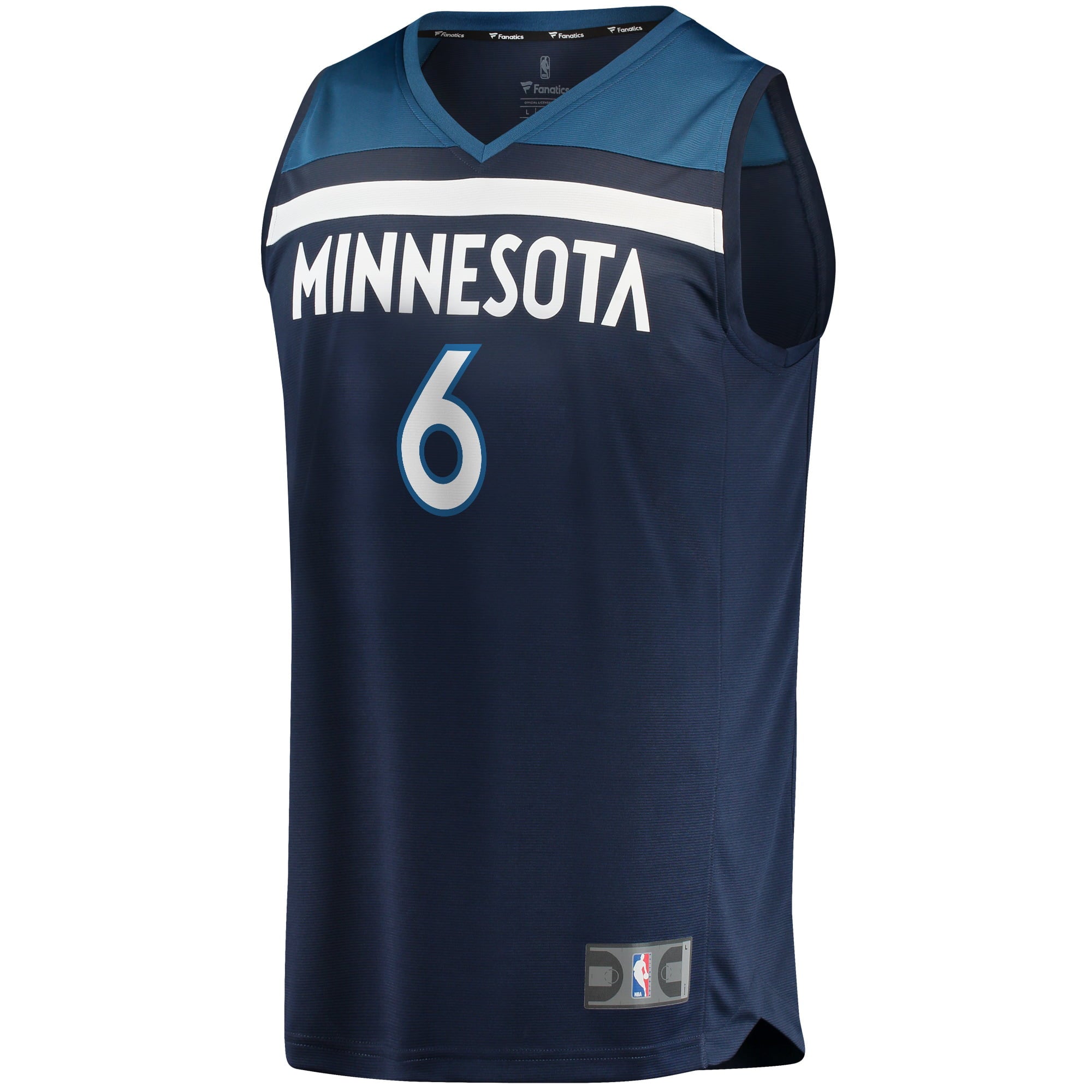 Men's Fanatics Branded Jordans McLaughlin Navy Minnesota Timberwolves Fast Break Player Jersey - Icon Edition