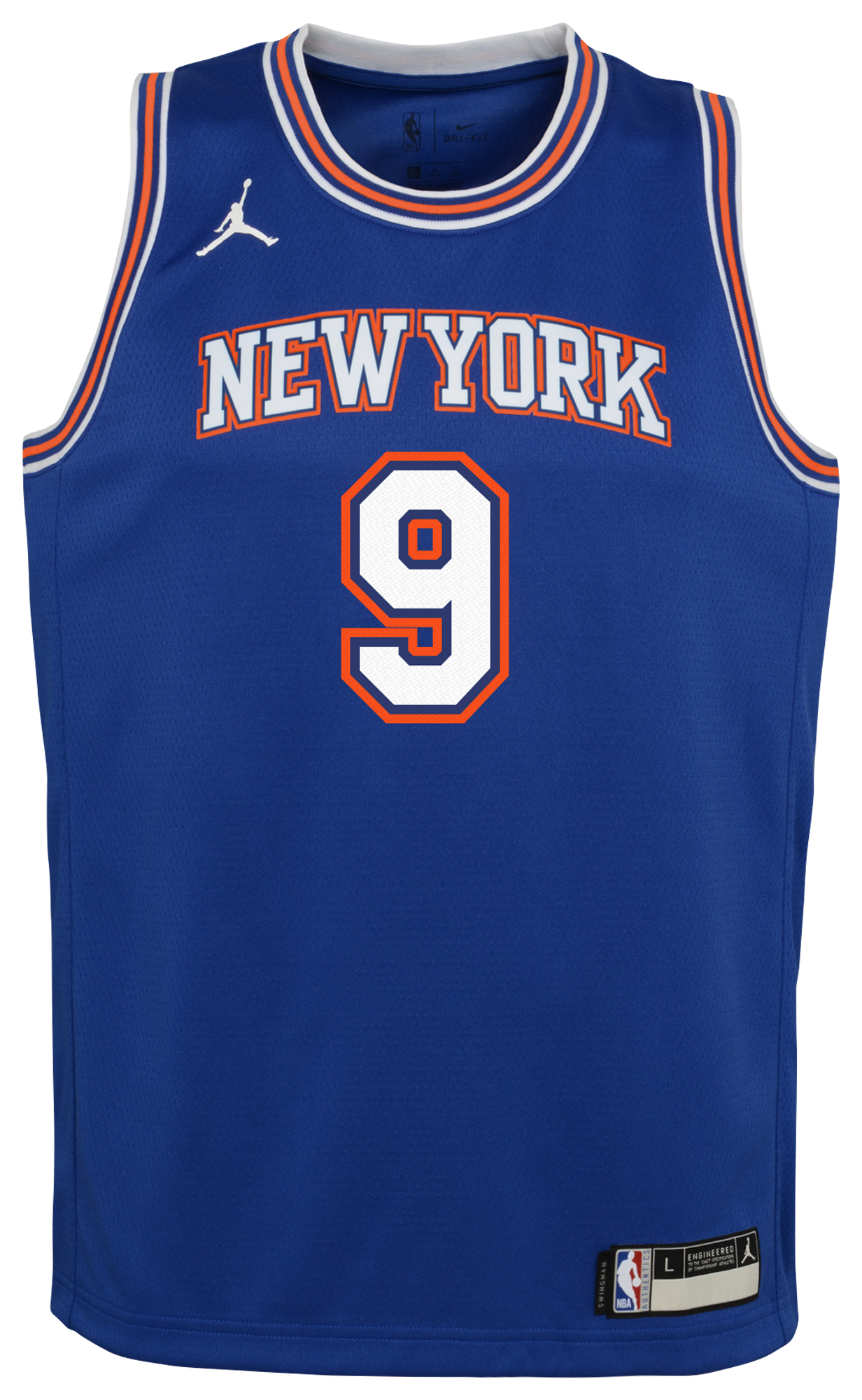 Boys' Grade School Barrett Rj Jordans Knicks Statement Swingman Jersey - Blue