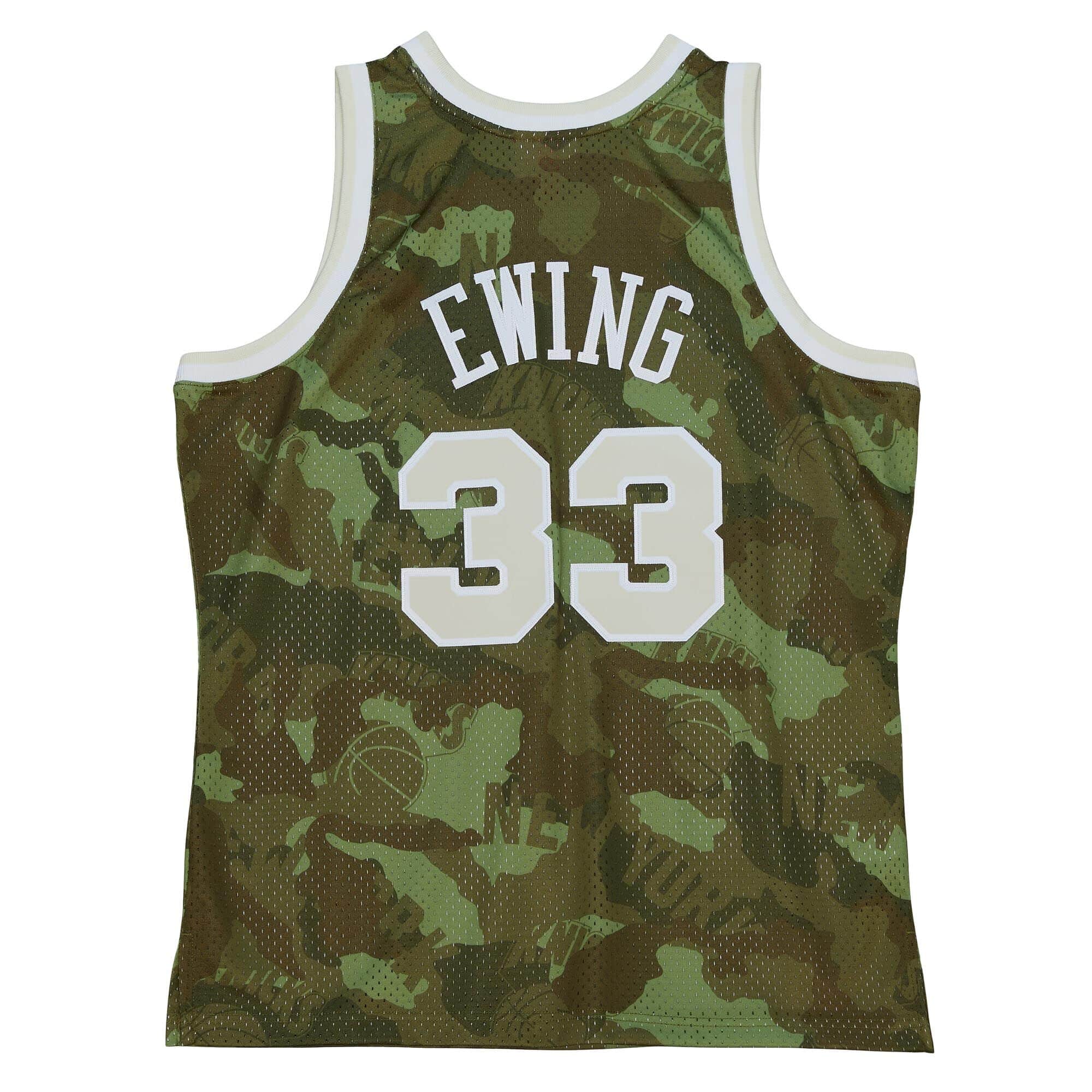 Ghost Green Camo Swingman Patrick Ewing New York Knicks 1991-92 Jersey