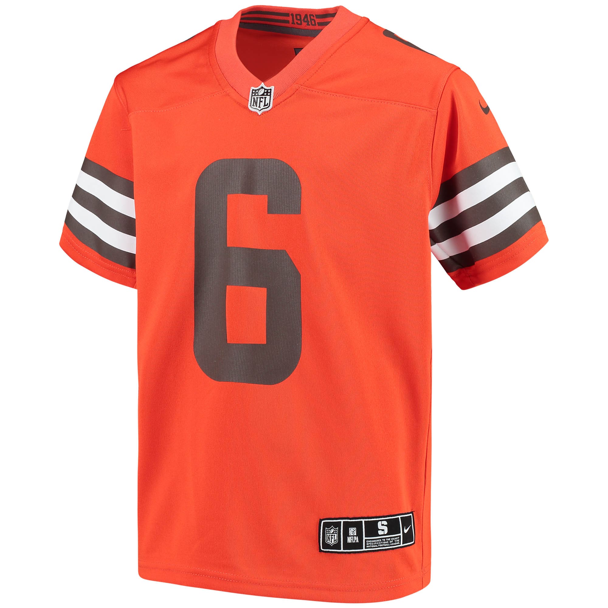 Youth Nike Baker Mayfield Orange Cleveland Browns Inverted Team Game Jersey
