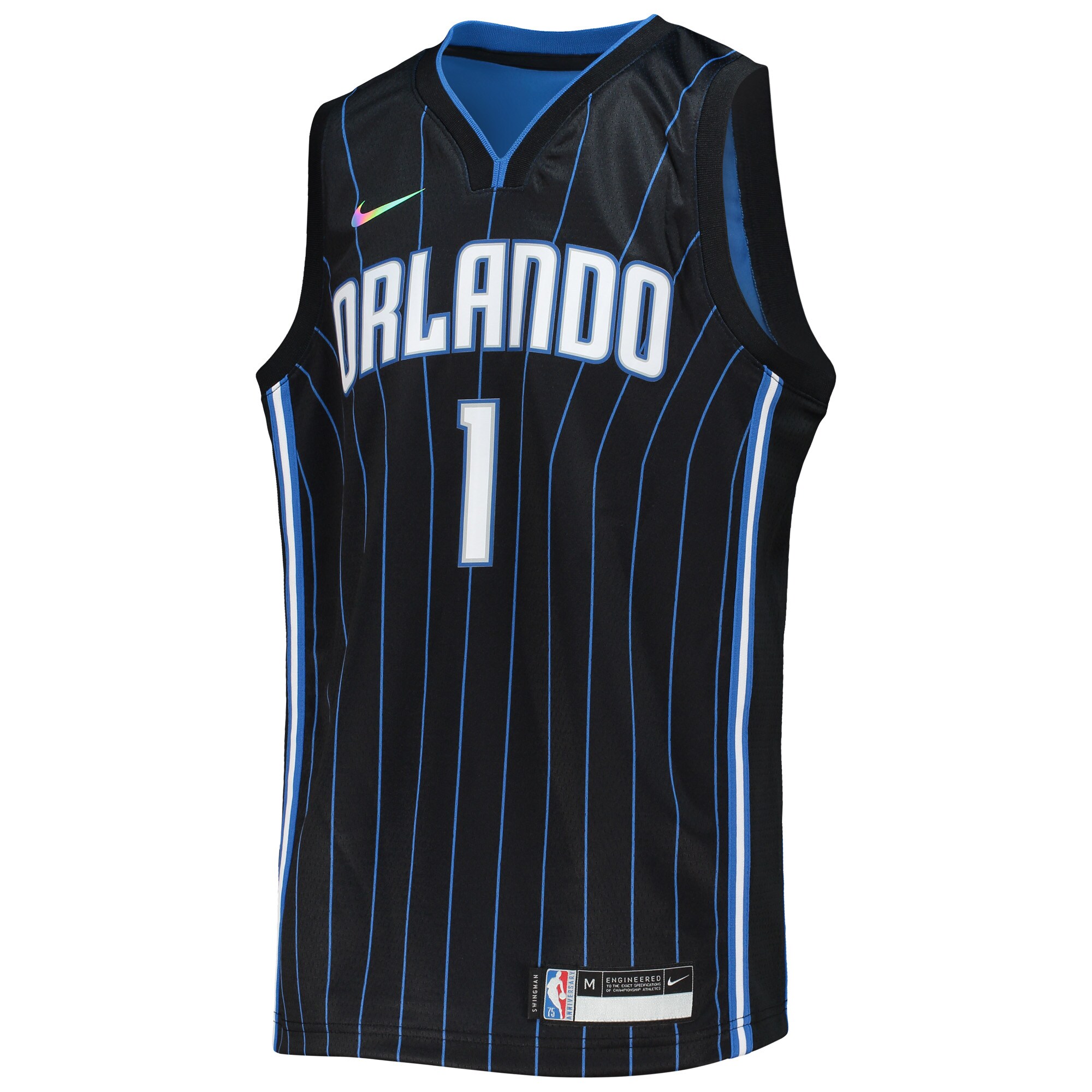 Jonathan Isaac Orlando Magic Nike Youth 2021/22 Diamond Swingman Jersey - Icon Edition - Black