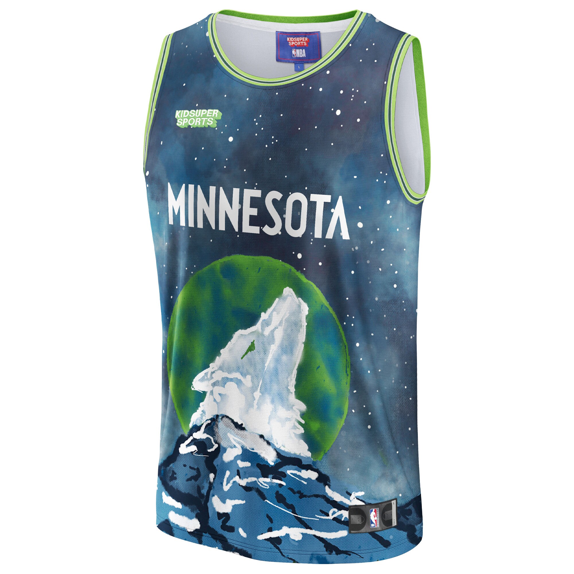 Minnesota Timberwolves NBA & KidSuper Studios by Fanatics Unisex Hometown Jersey - Blue