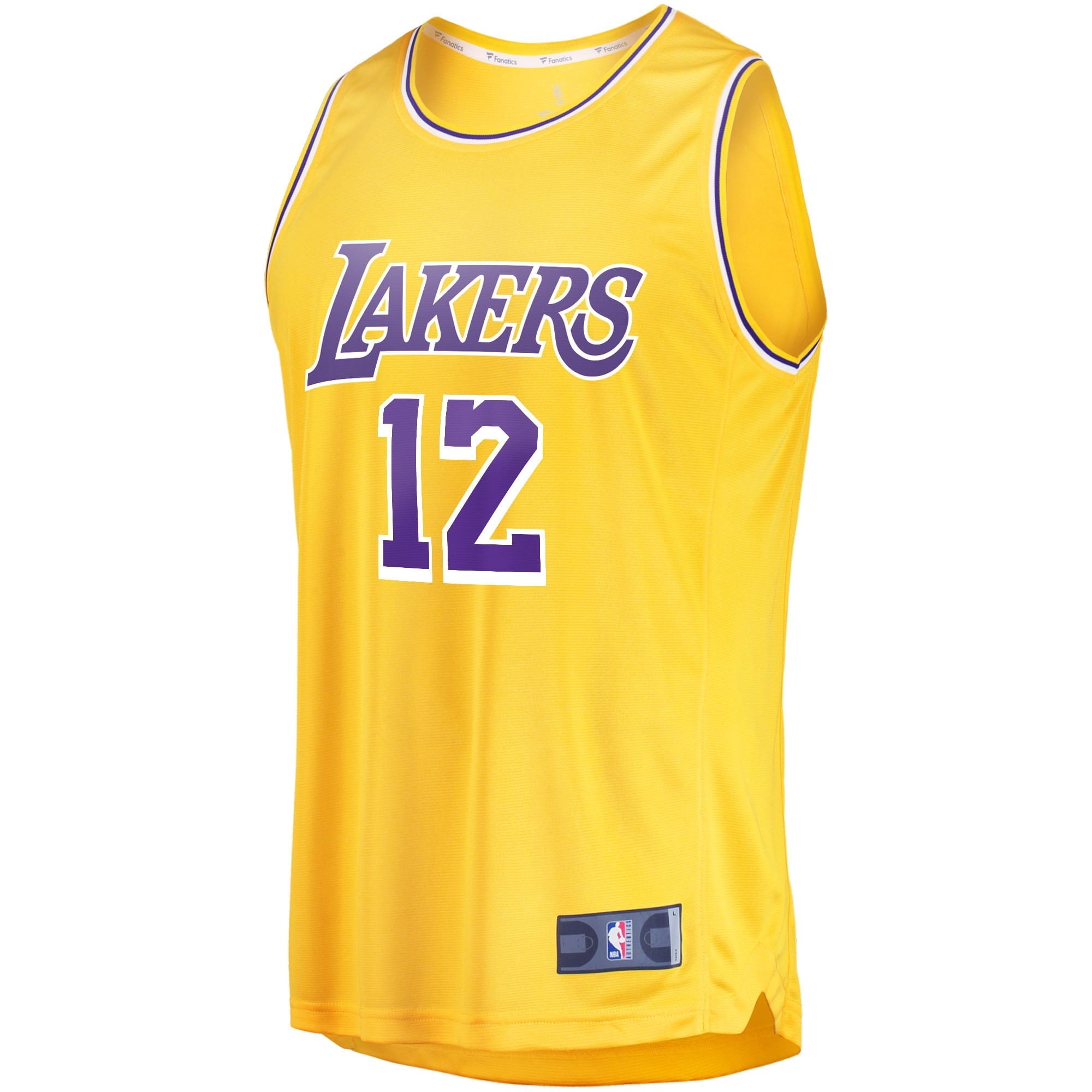 Men's Fanatics Branded Kendrick Nunn Gold Los Angeles Lakers 2021/22 Fast Break Replica Jersey - Icon Edition